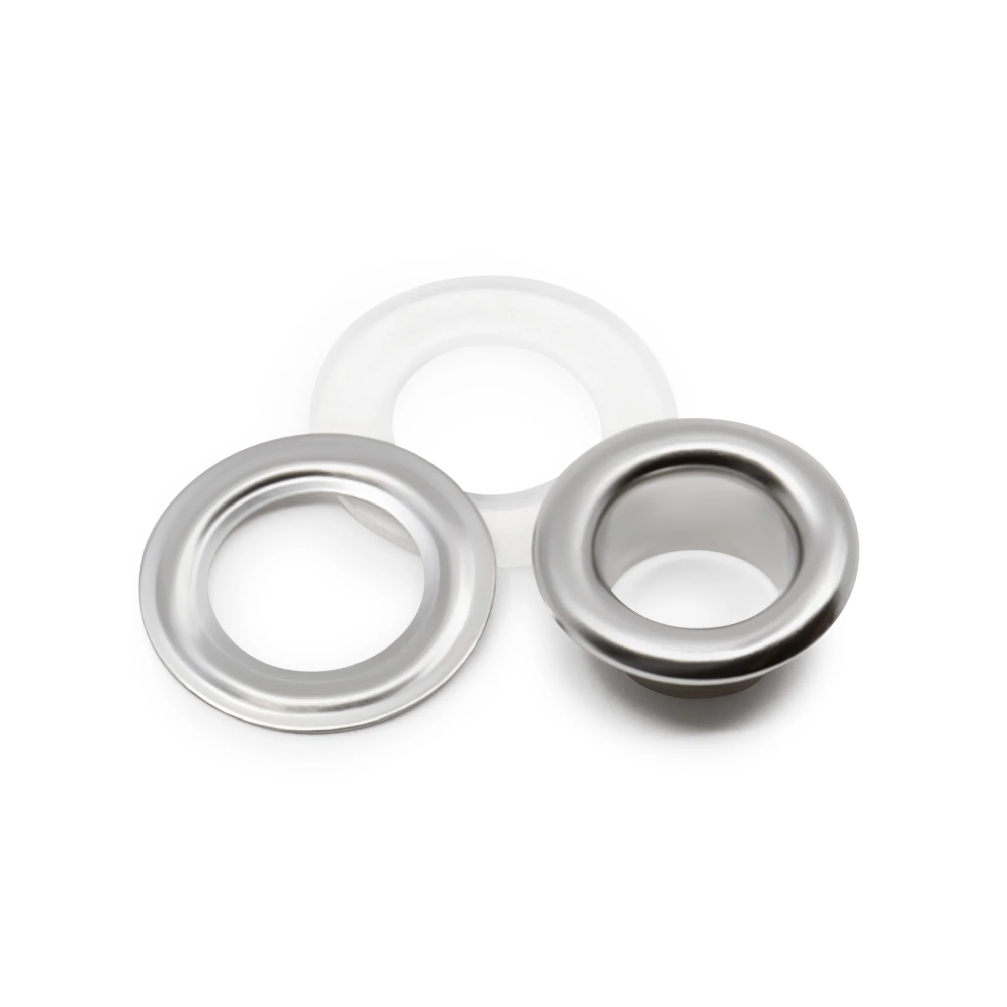 1/4" 2-Part Eyelets & Tools, 15 Sets, Nickel - Image 2