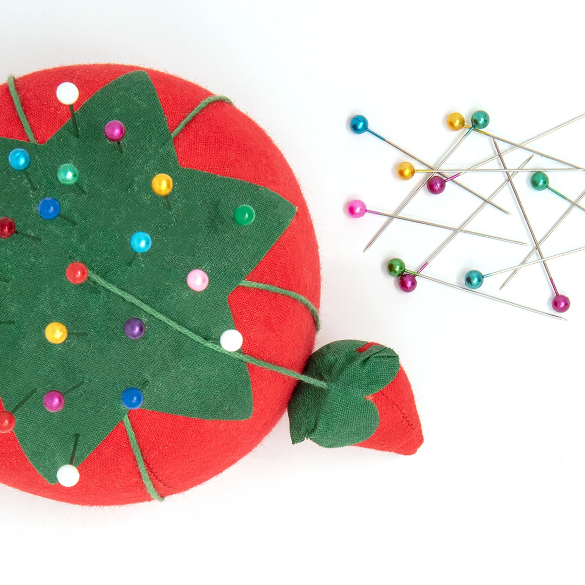 2.75" Tomato Pin Cushion in Bulk, 24 Count, Red - Image 2