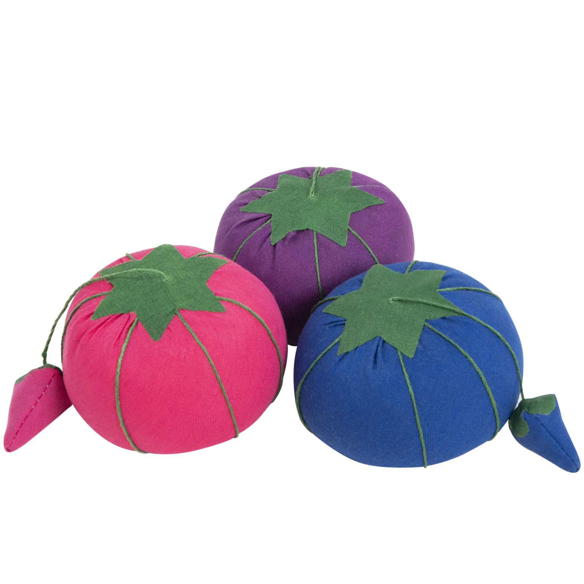 2-3/4" Tomato Pin Cushion with Strawberry Emery, Assorted Colors - Image 7