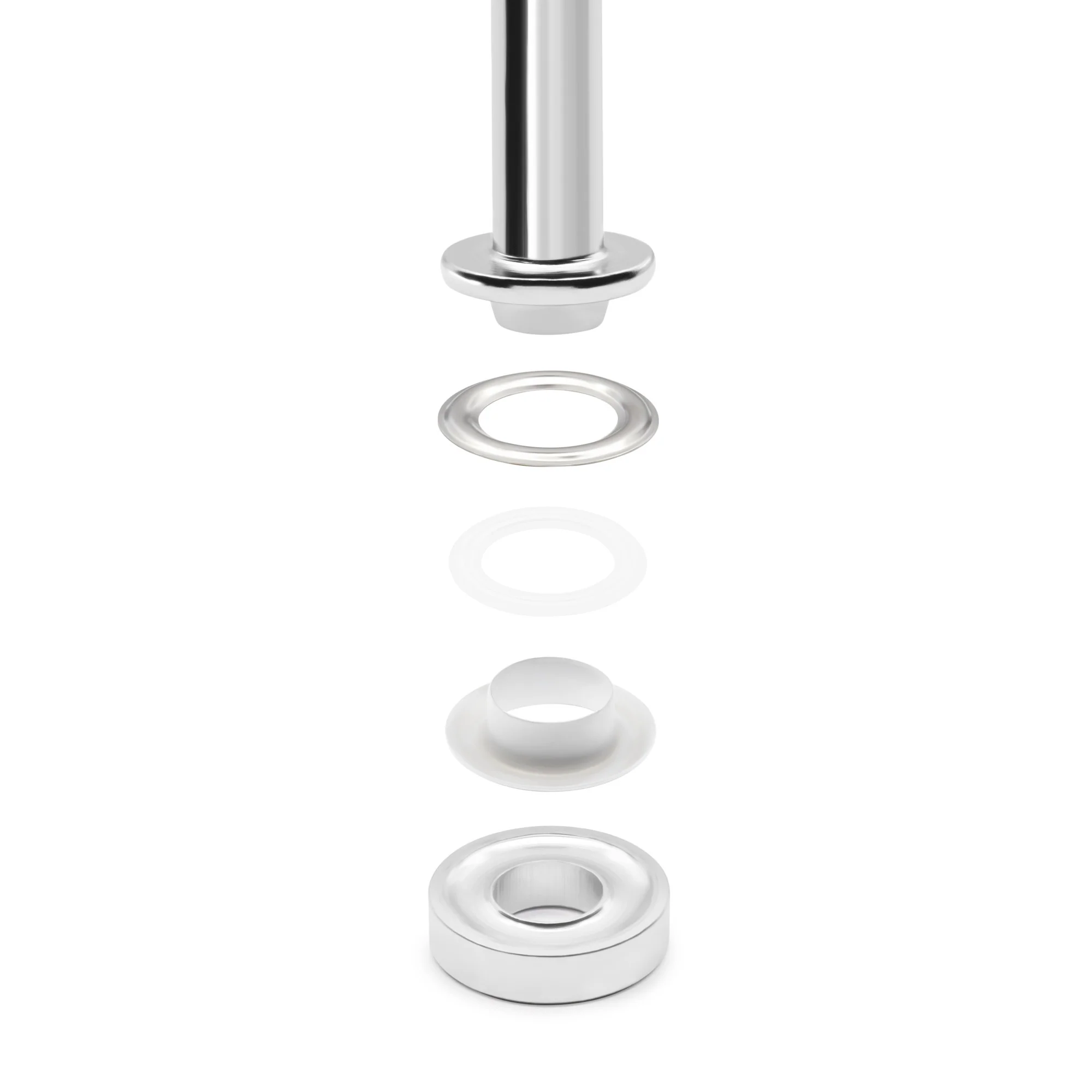 1/2" Fashion Grommets, 1 Kit, White - Image 5