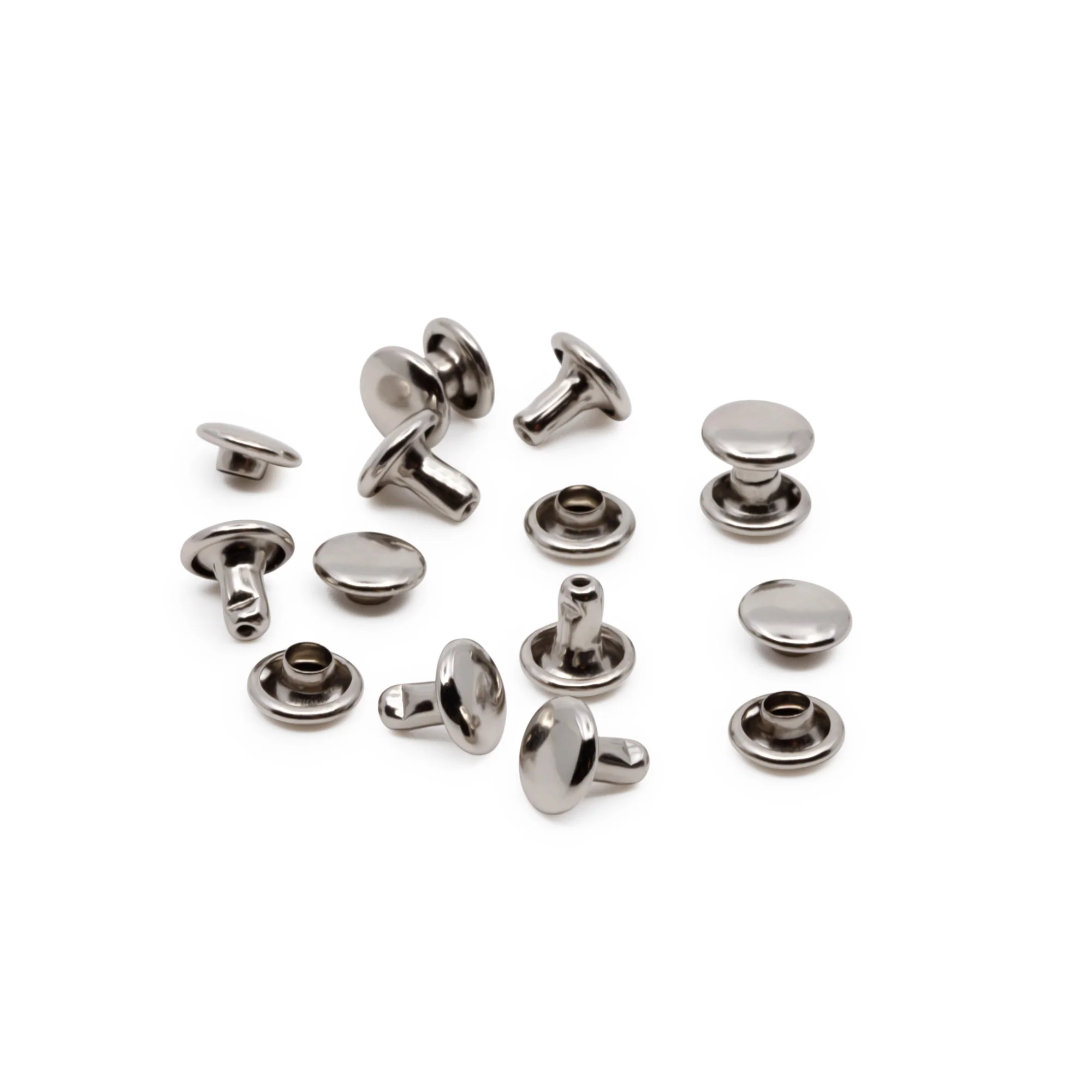Double-Cap Rivets, 24 Sets, Nickel - Image 4