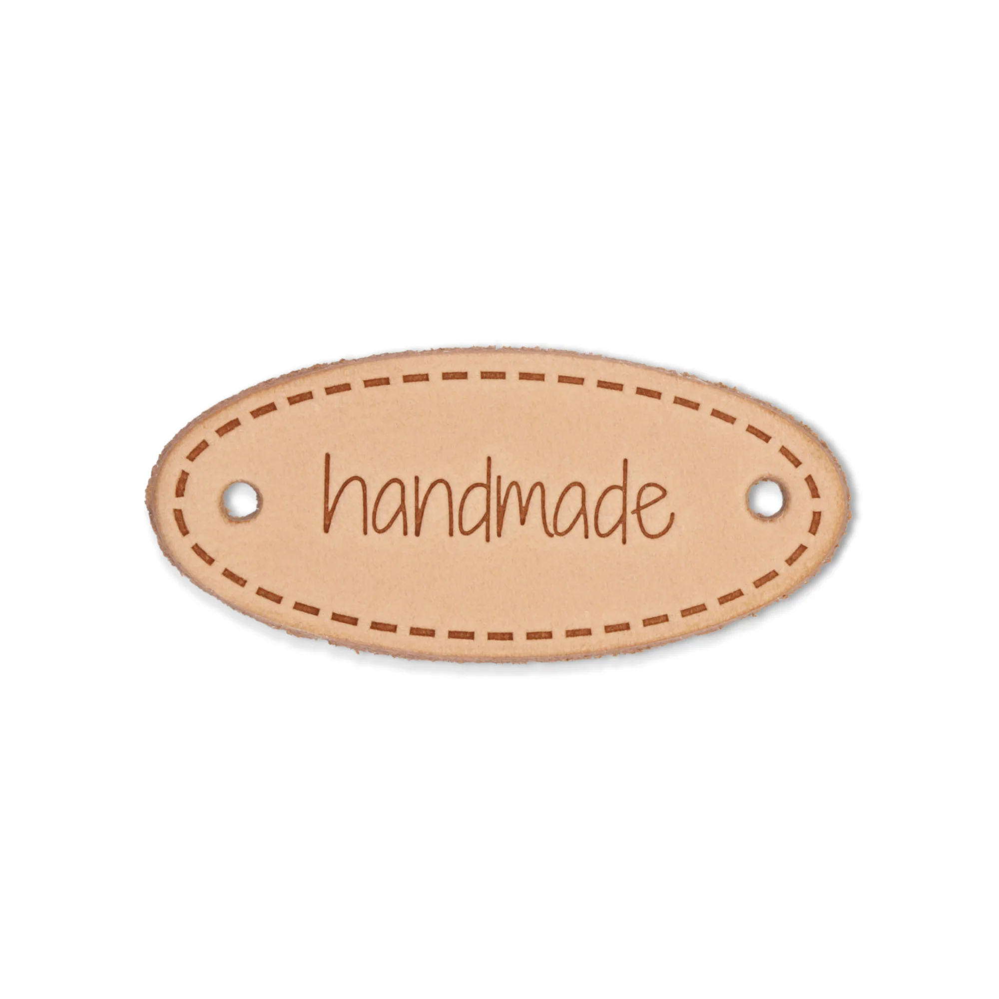 Oval Leather Label - Image 2
