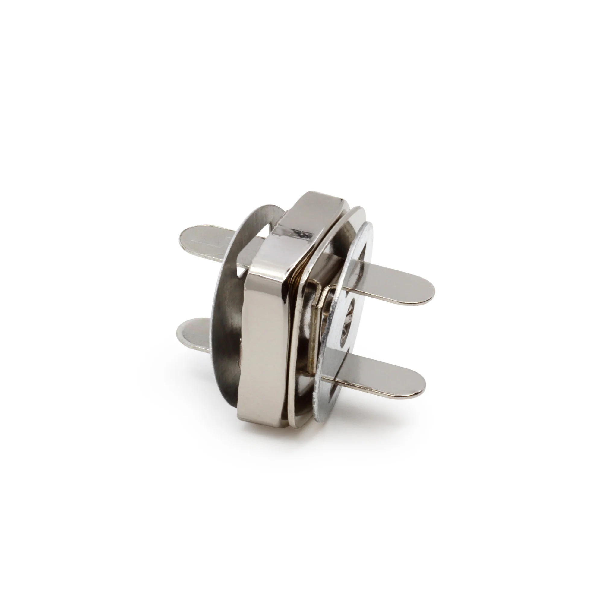 3/4" Square Magnetic Snaps, 2 Sets, Nickel - Image 4