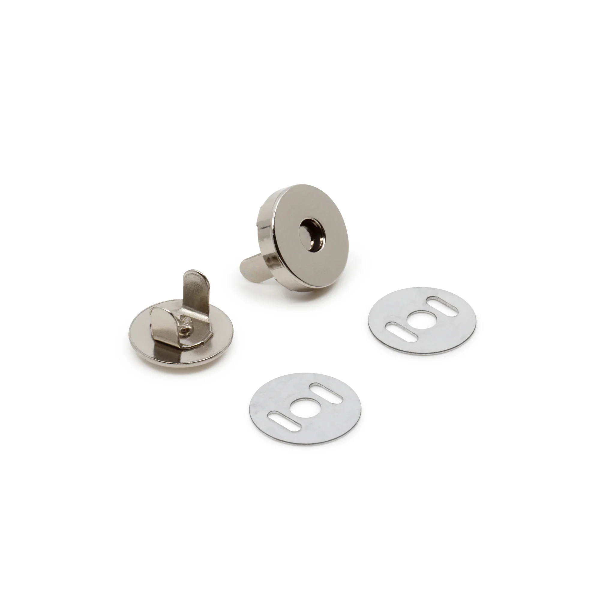 1/2" Magnetic Snap, 1 Set, Nickel - Image 3
