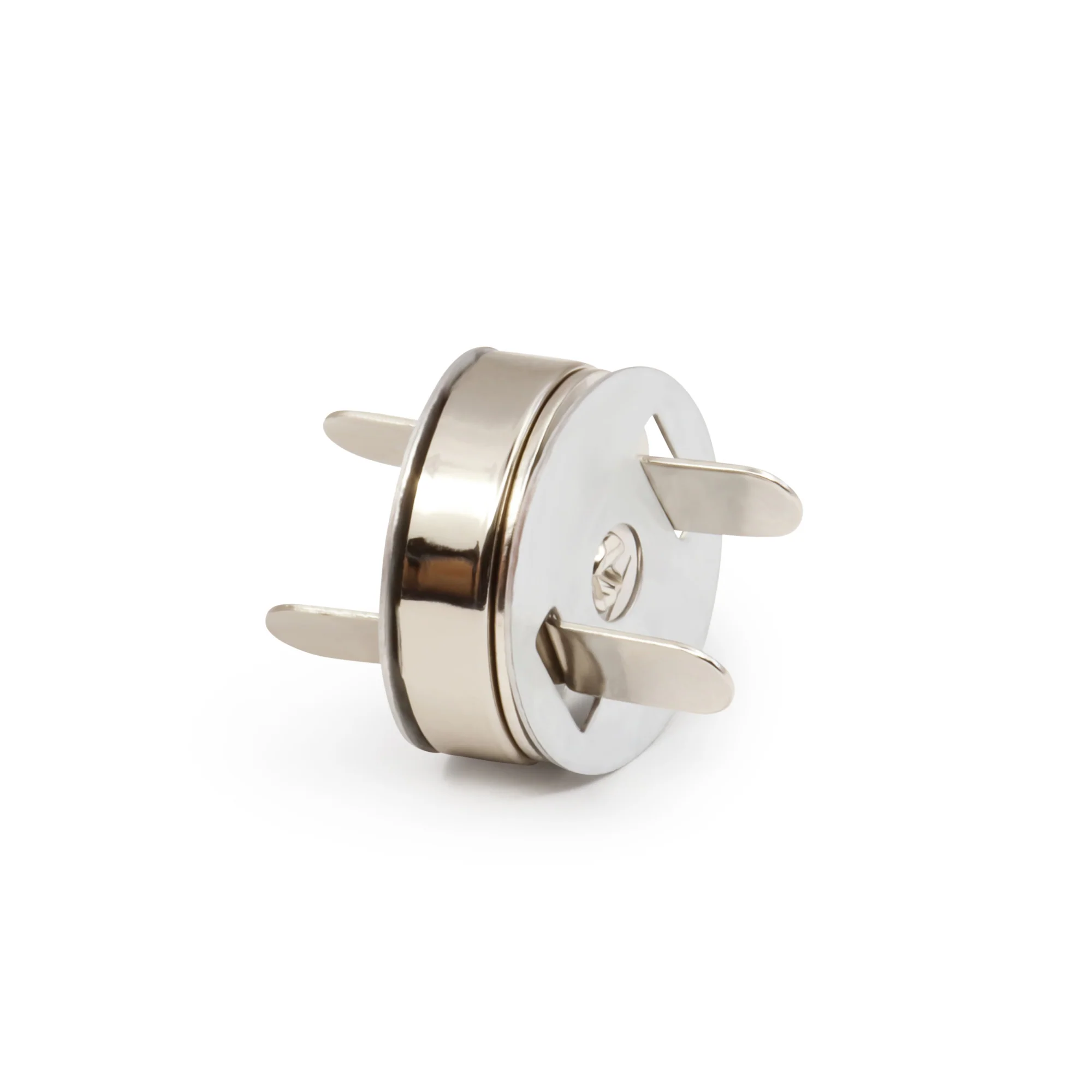 3/4" Magnetic Snap, 1 Set, Nickel - Image 4