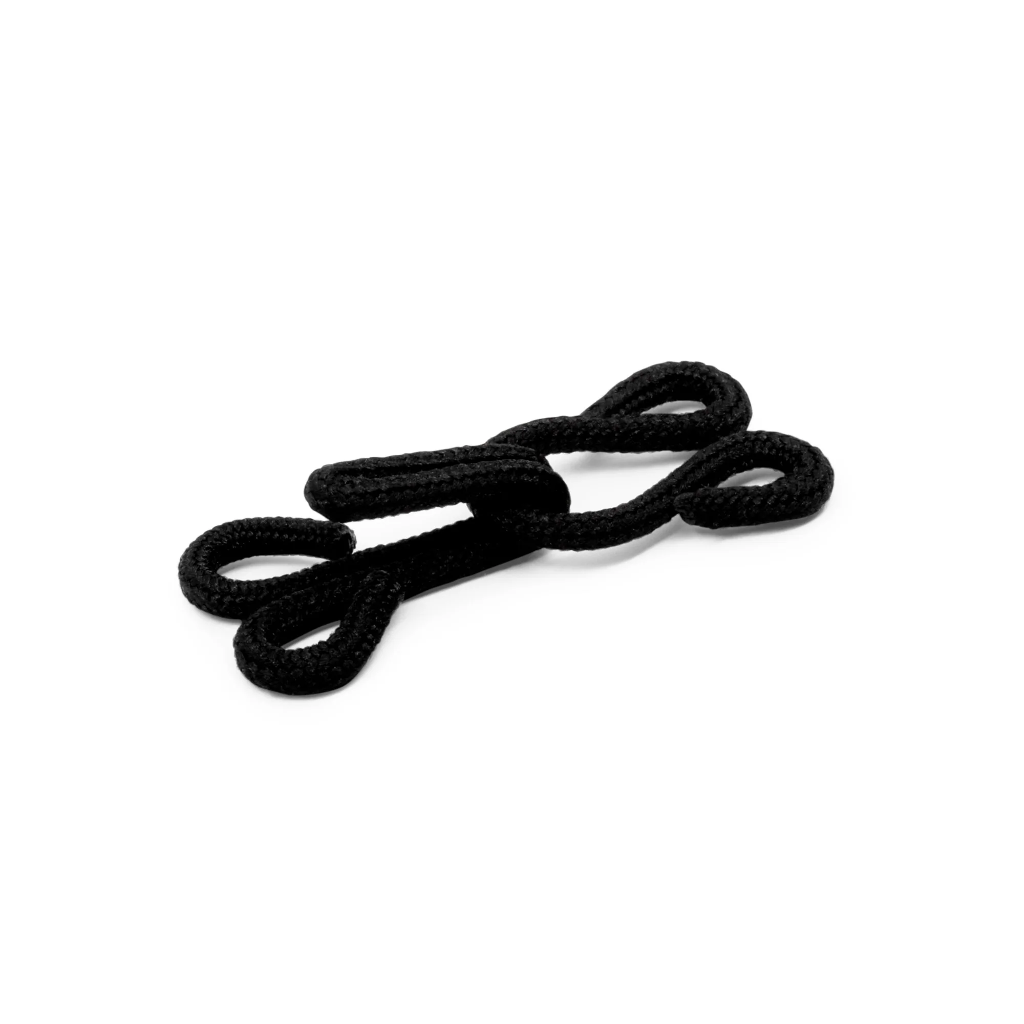 Covered Hooks & Eyes, 2 pc, Black - Image 2