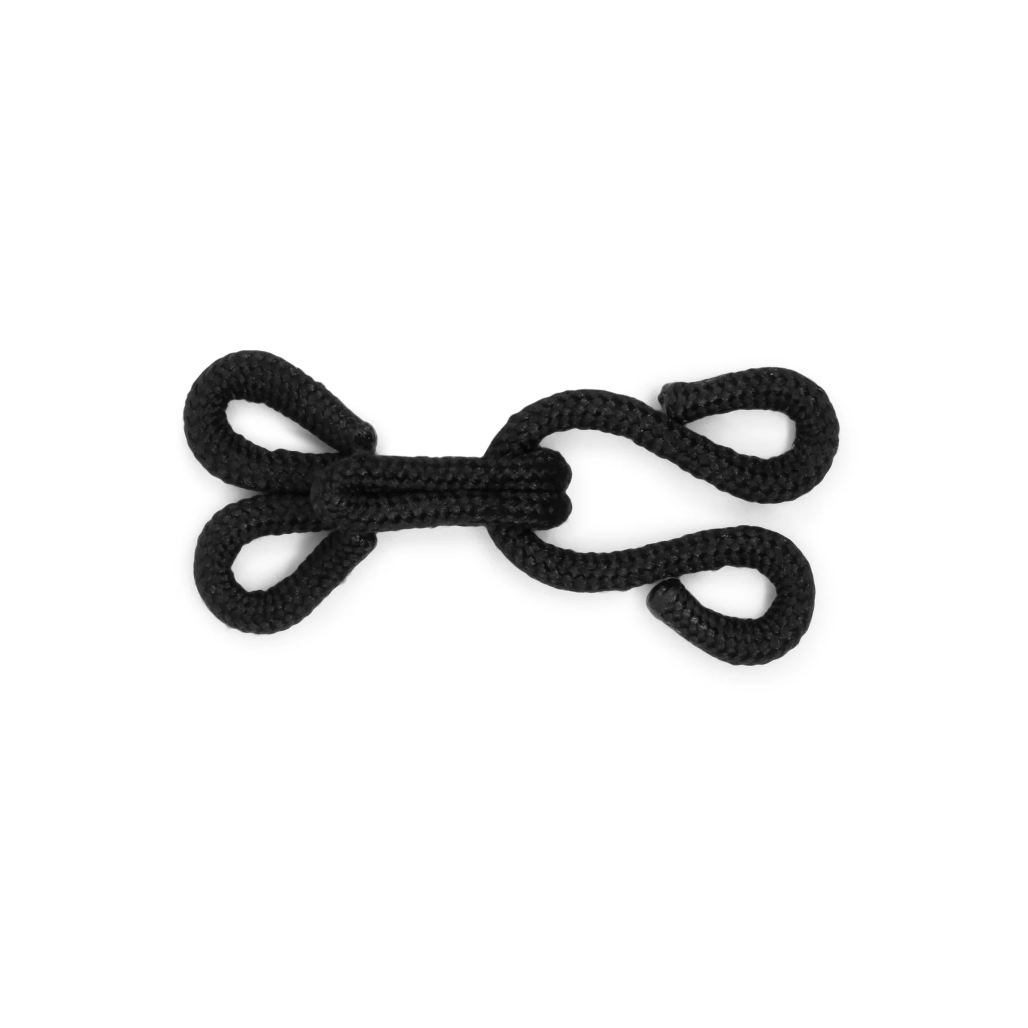 Covered Hooks & Eyes, 2 pc, Black - Image 4