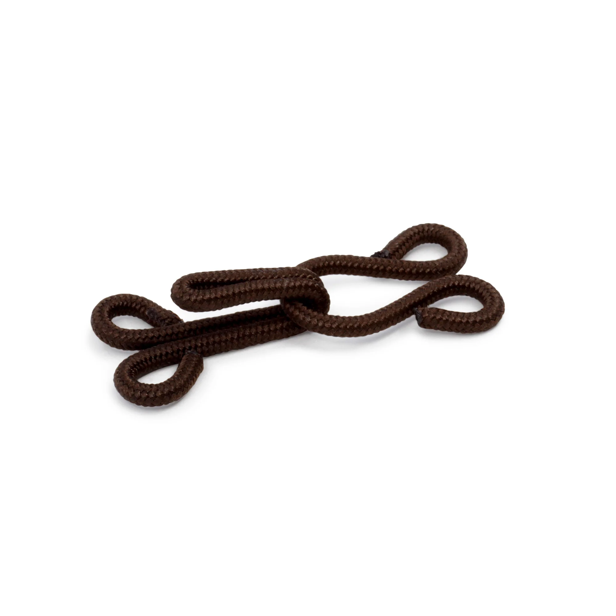 Covered Hooks & Eyes, 2 pc, Brown - Image 2