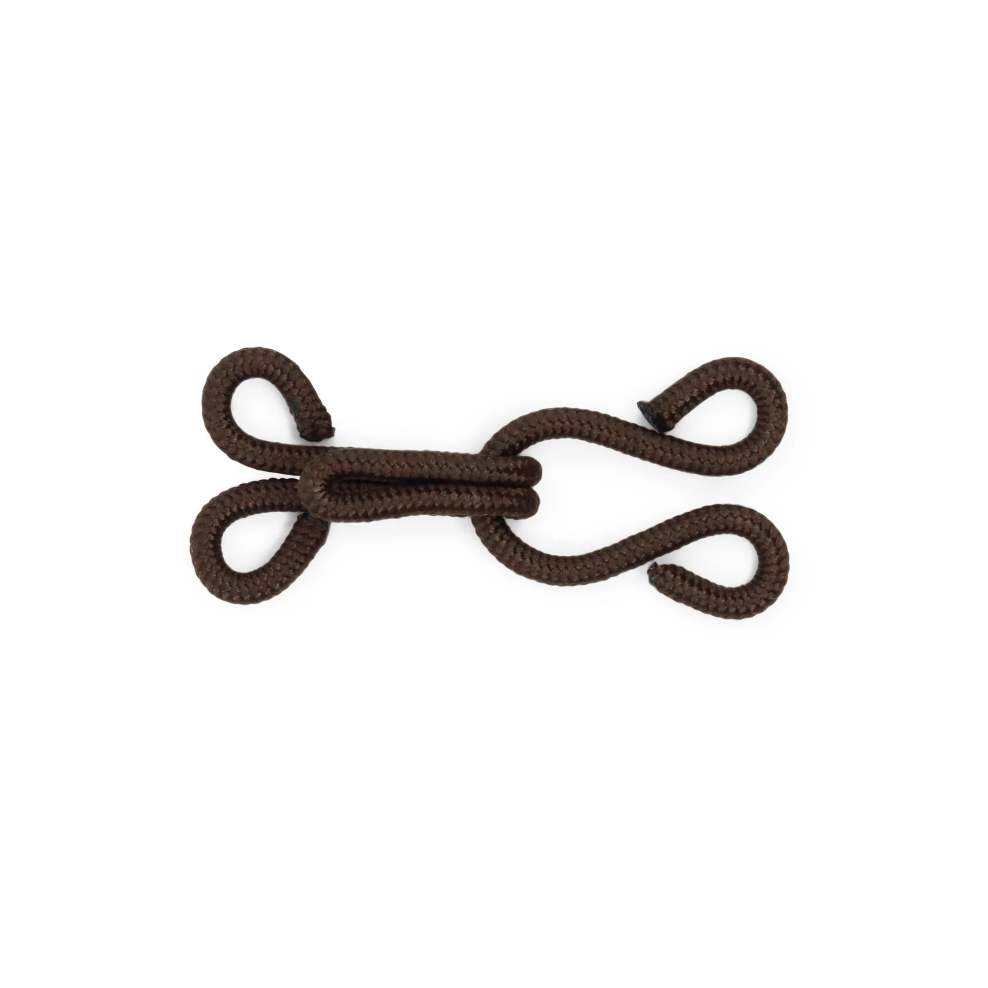 Covered Hooks & Eyes, 2 pc, Brown - Image 4