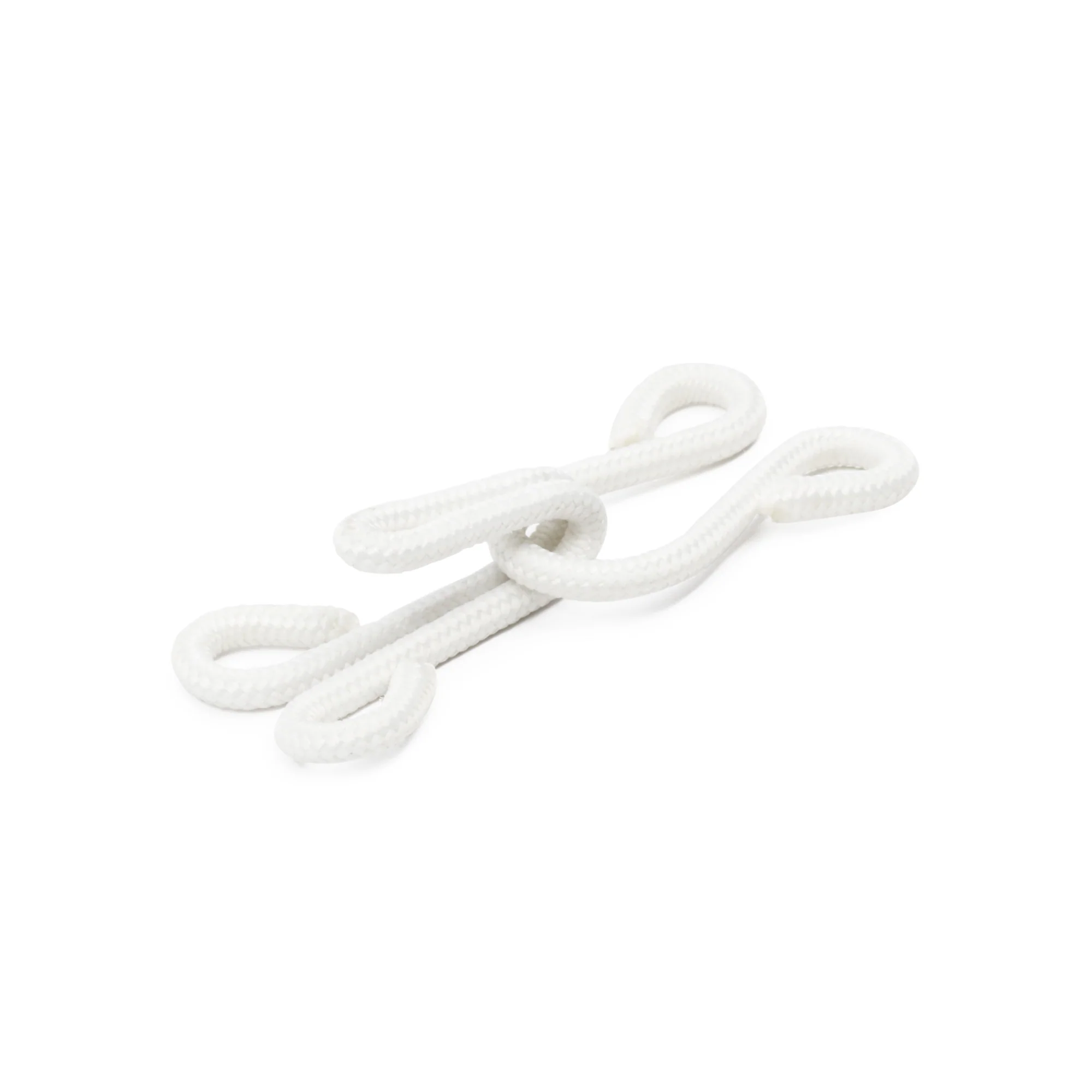 Covered Hooks & Eyes, 2 pc, White - Image 2