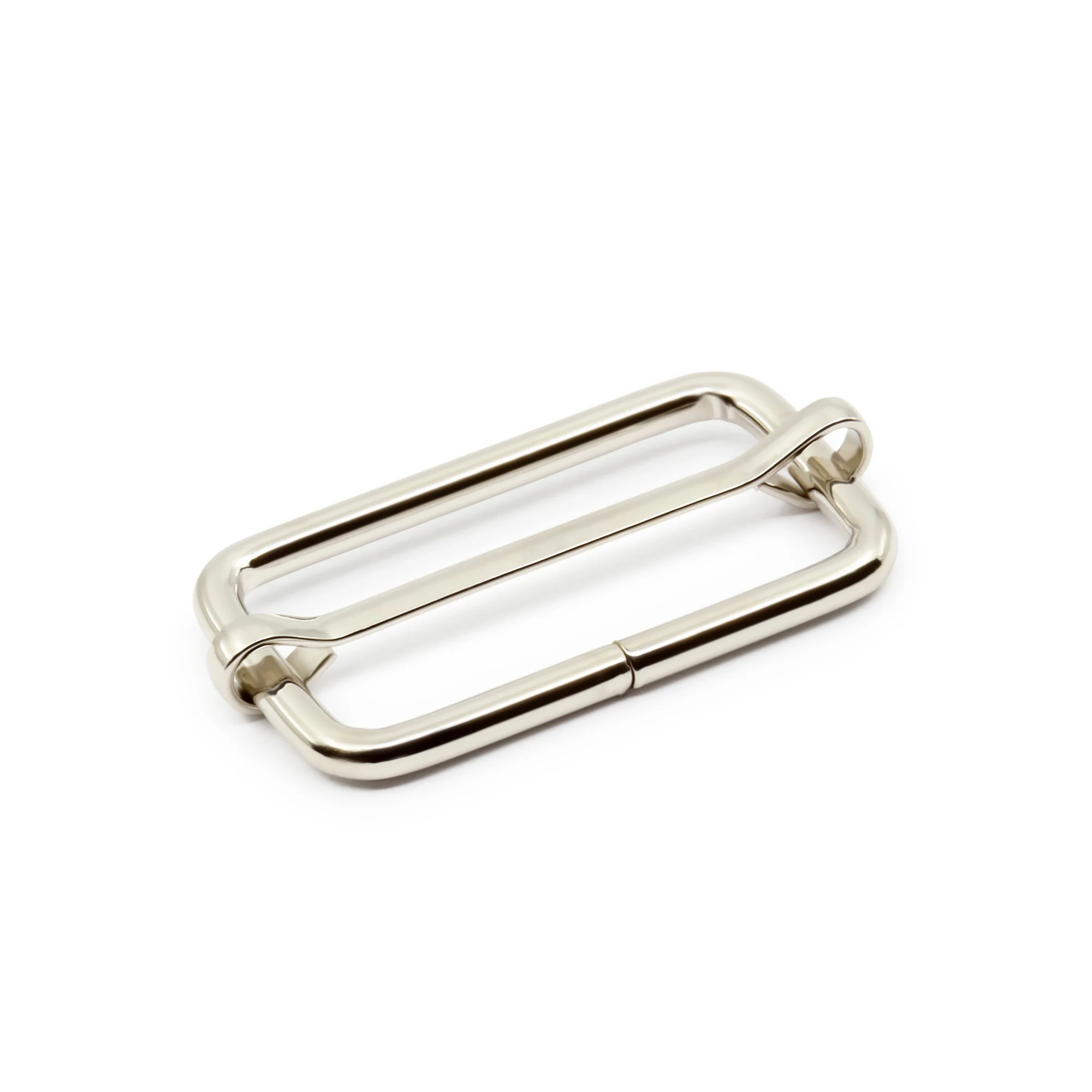 1-1/2" Adjustable Slide Buckles, Silver, 2 pc - Image 2