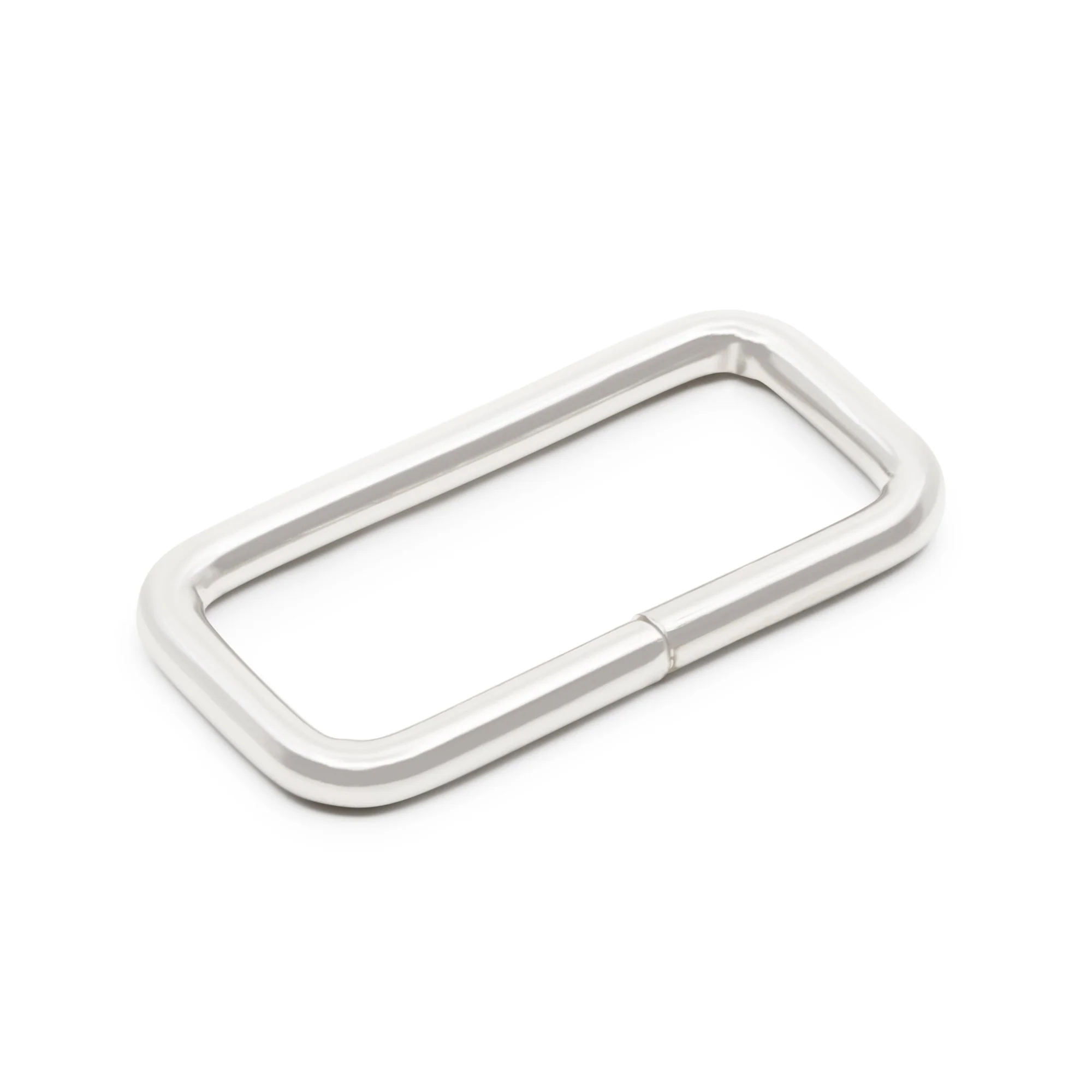 1-1/2" Rectangle Rings, Silver, 2 pc - Image 2