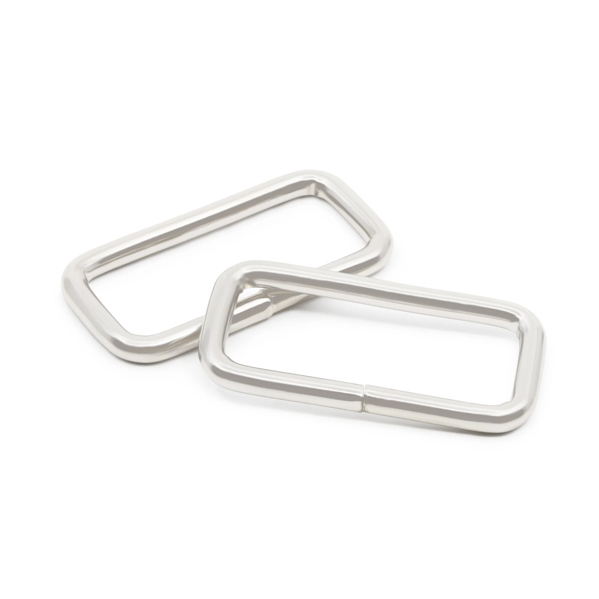 1-1/2" Rectangle Rings, Silver, 2 pc - Image 4