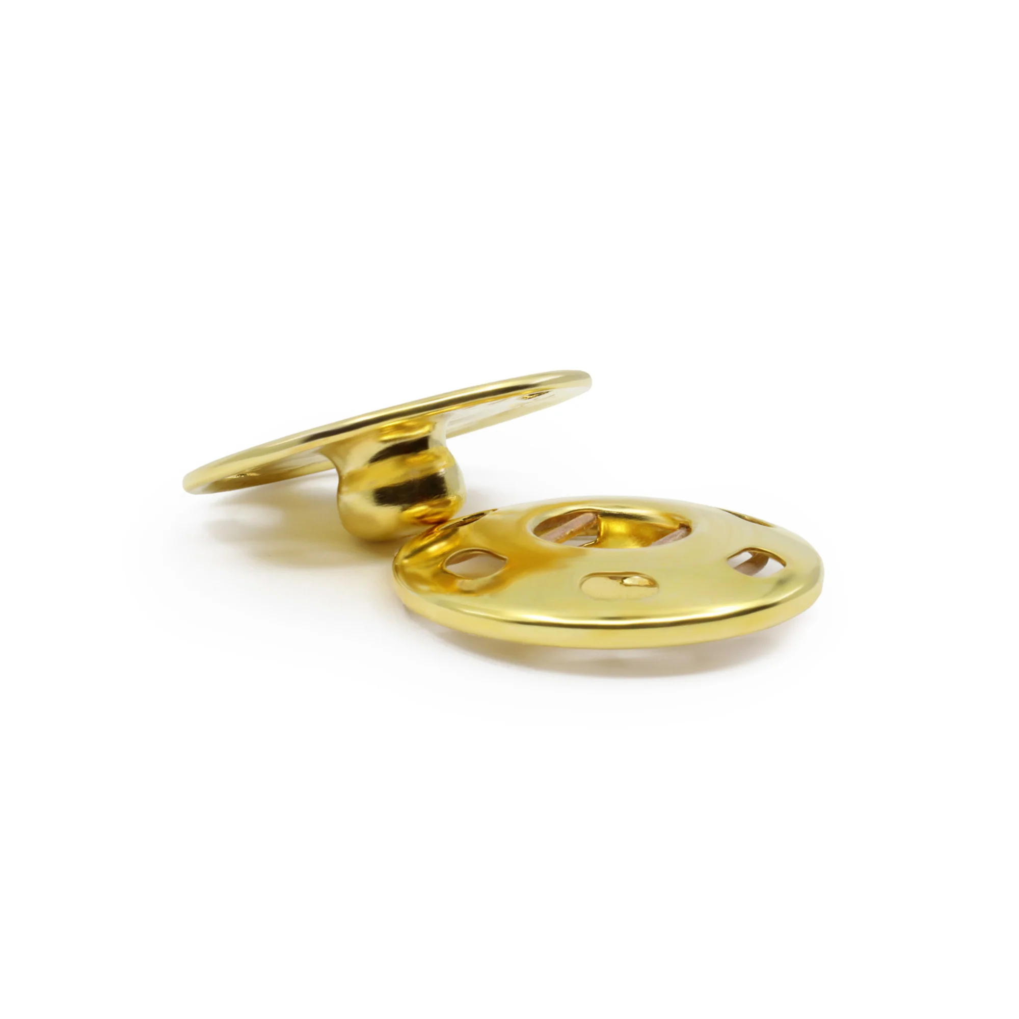 Sew-On Snaps, 4 Sets, Size 10, Gold - Image 3