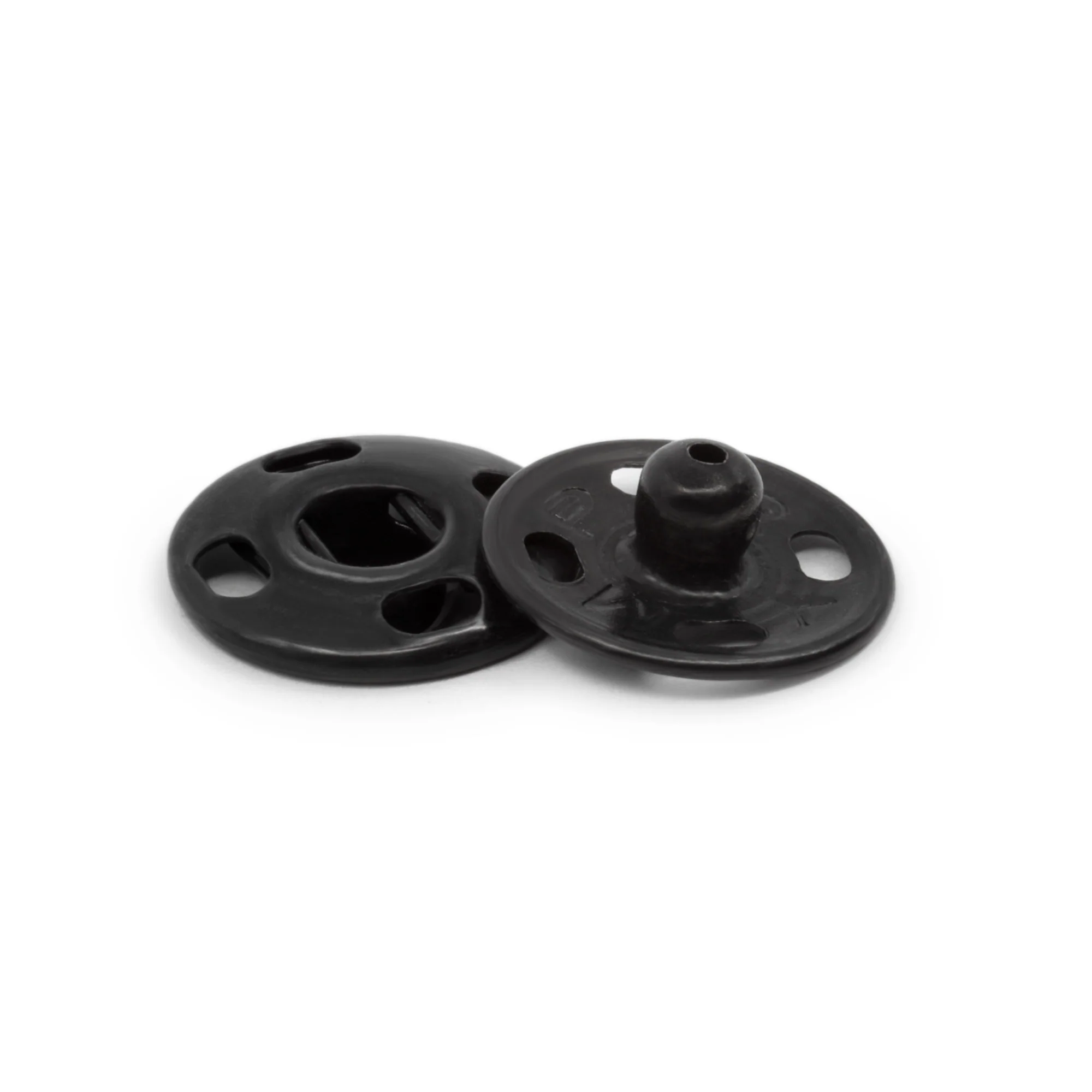 Sew-On Snaps, 4 Sets, Size 3, Black - Image 2