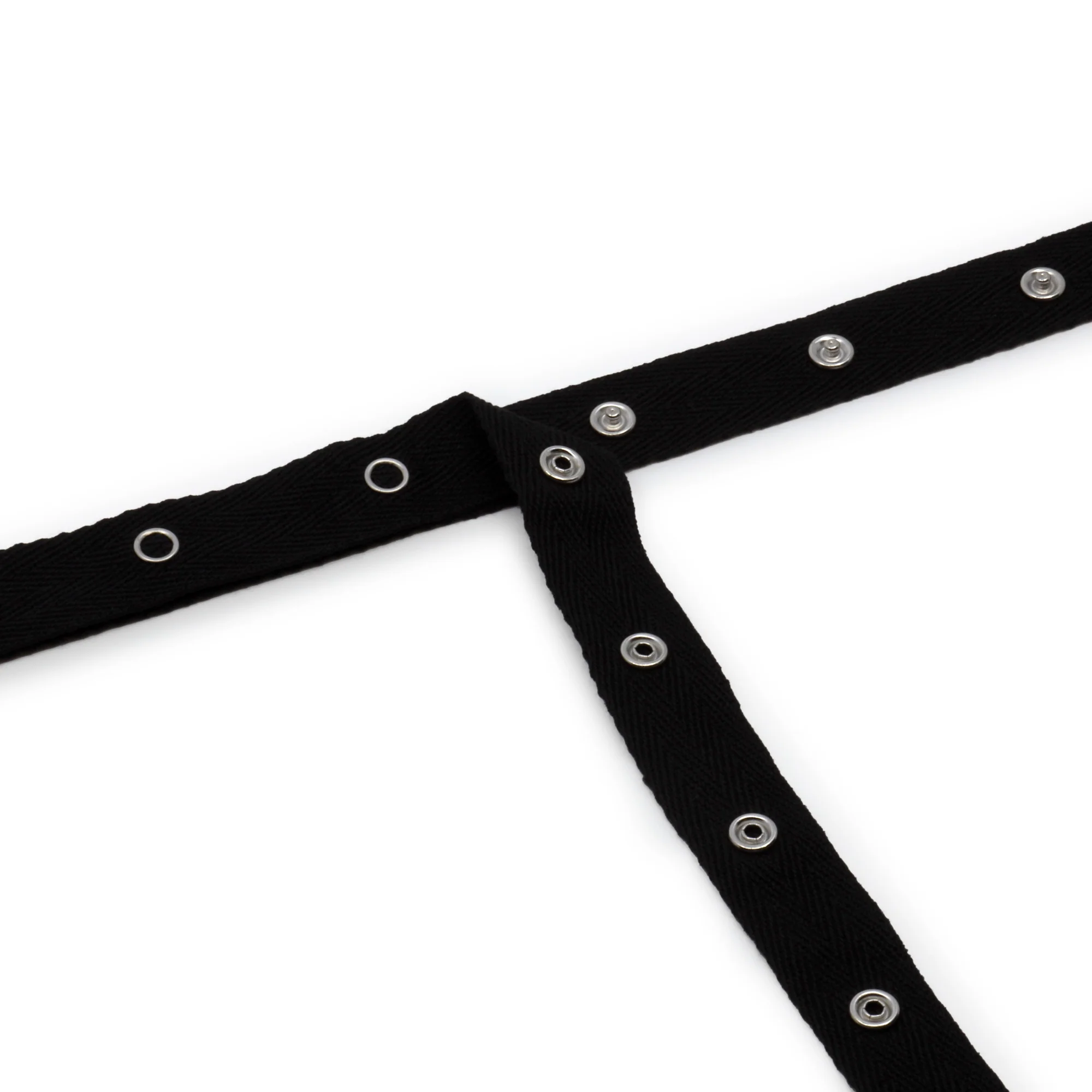 17-1/2" Snap Tape, 12 Snaps, Black - Image 3