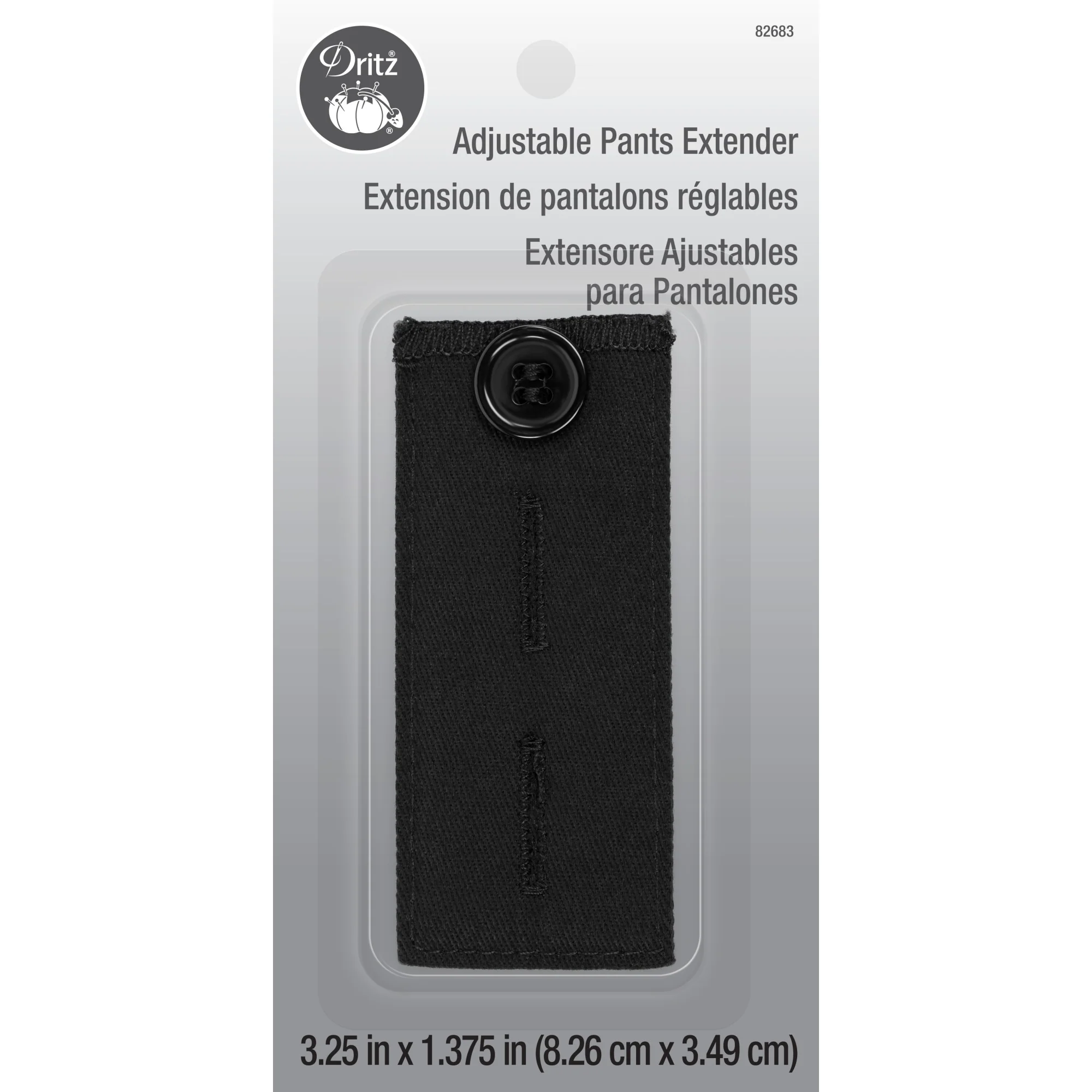 Adjustable Pants Extender Button, Black