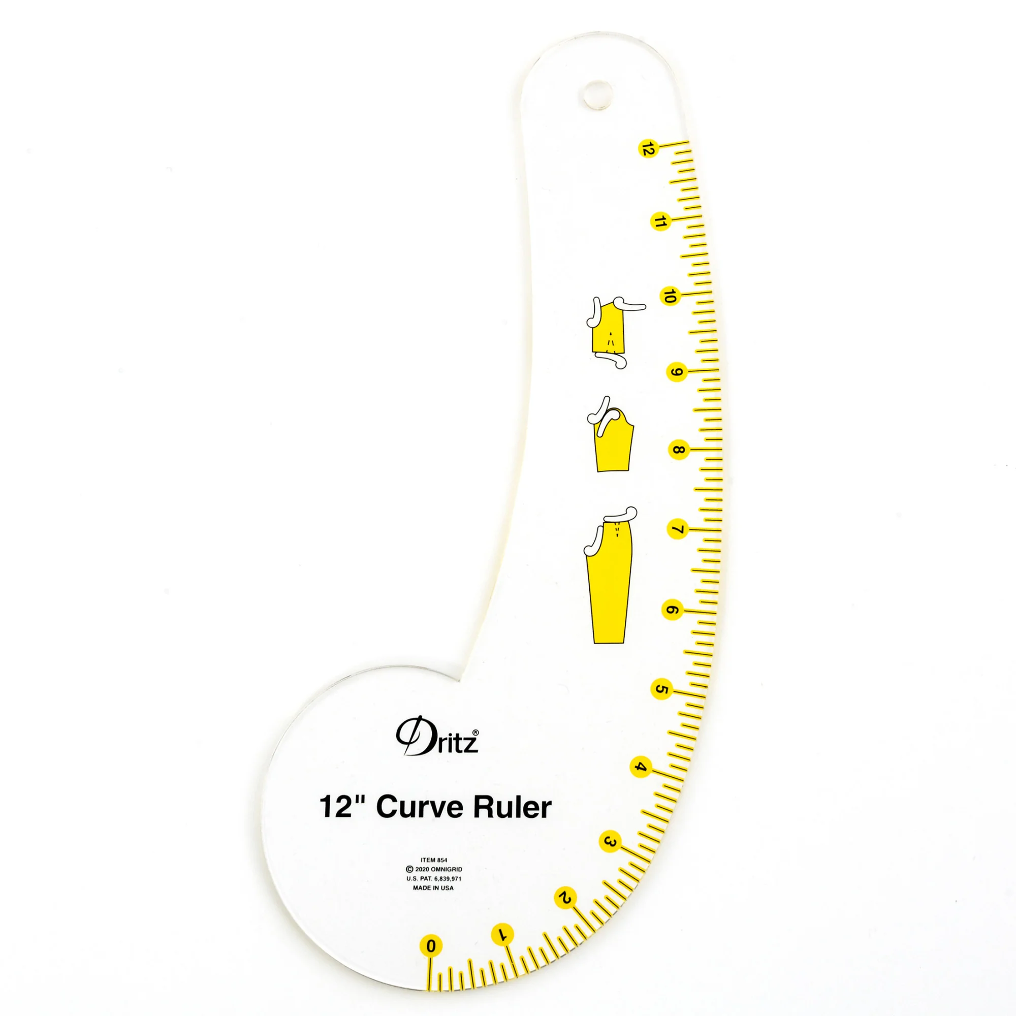 Design Ruler Trio, 3 Sewing Rulers, Clear - Image 3