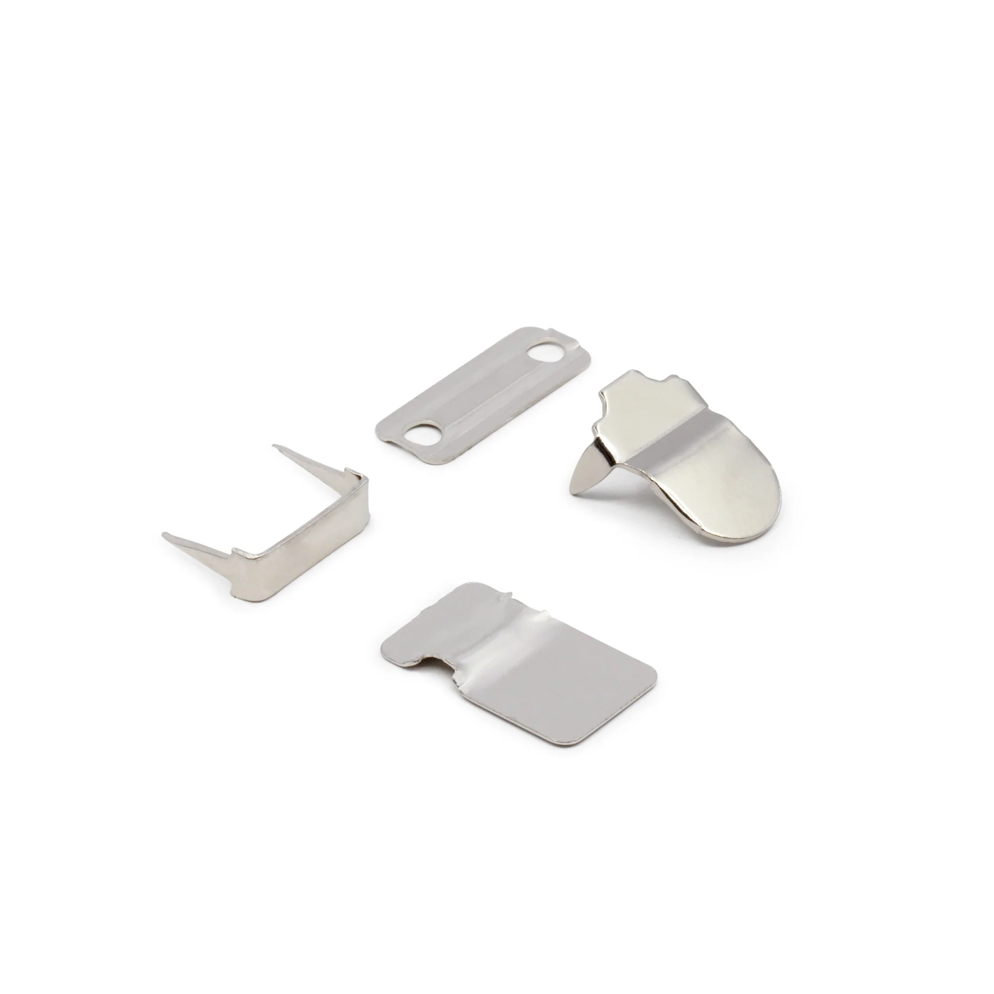No-Sew Hook & Eye Closures, 4 Sets, Nickel - Image 3