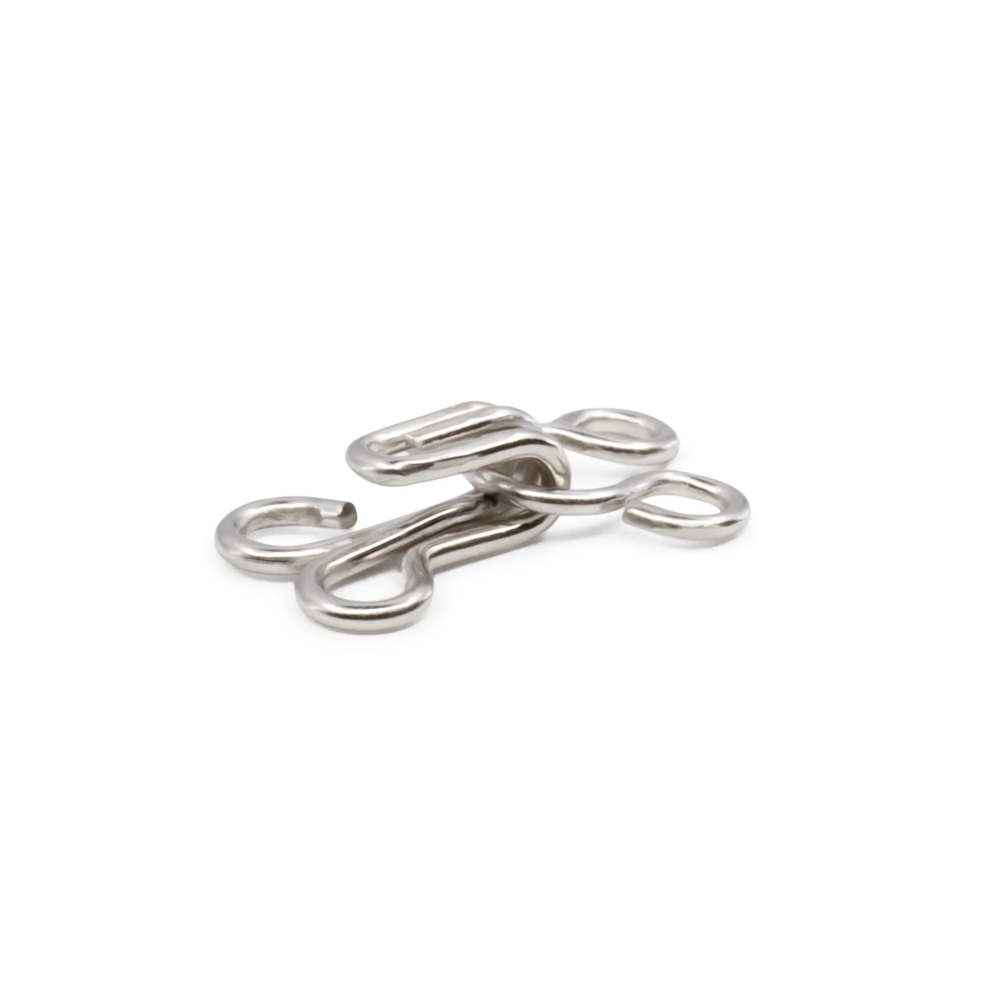 Hooks & Eyes, 14 pc, Nickel, Size 0 - Image 2