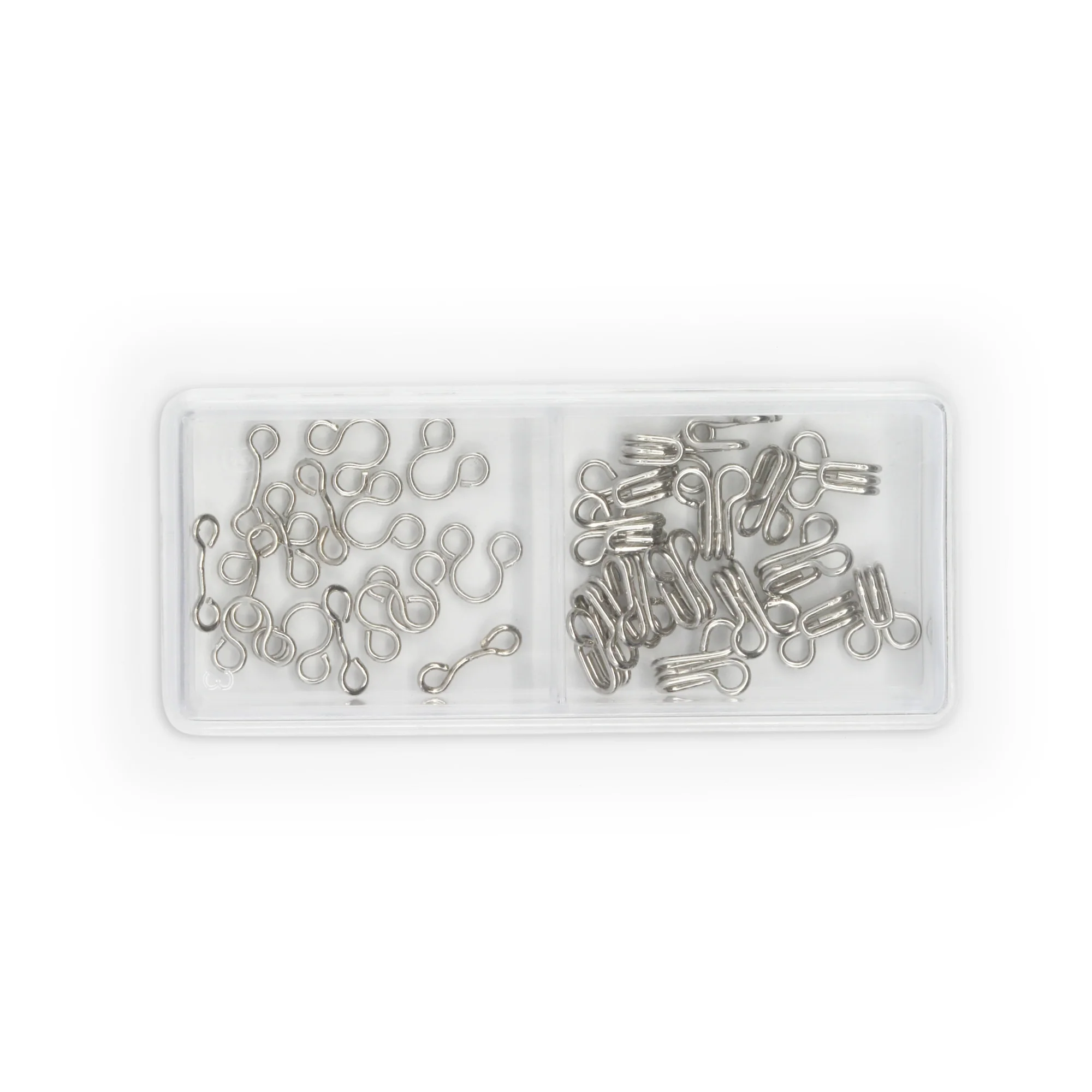 Hooks & Eyes, 14 pc, Nickel, Size 0 - Image 5