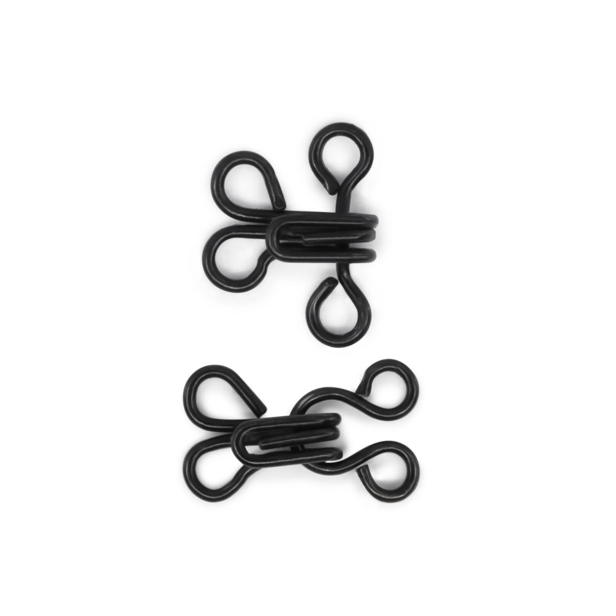 Hooks & Eyes, 14 pc, Black, Size 1 - Image 4