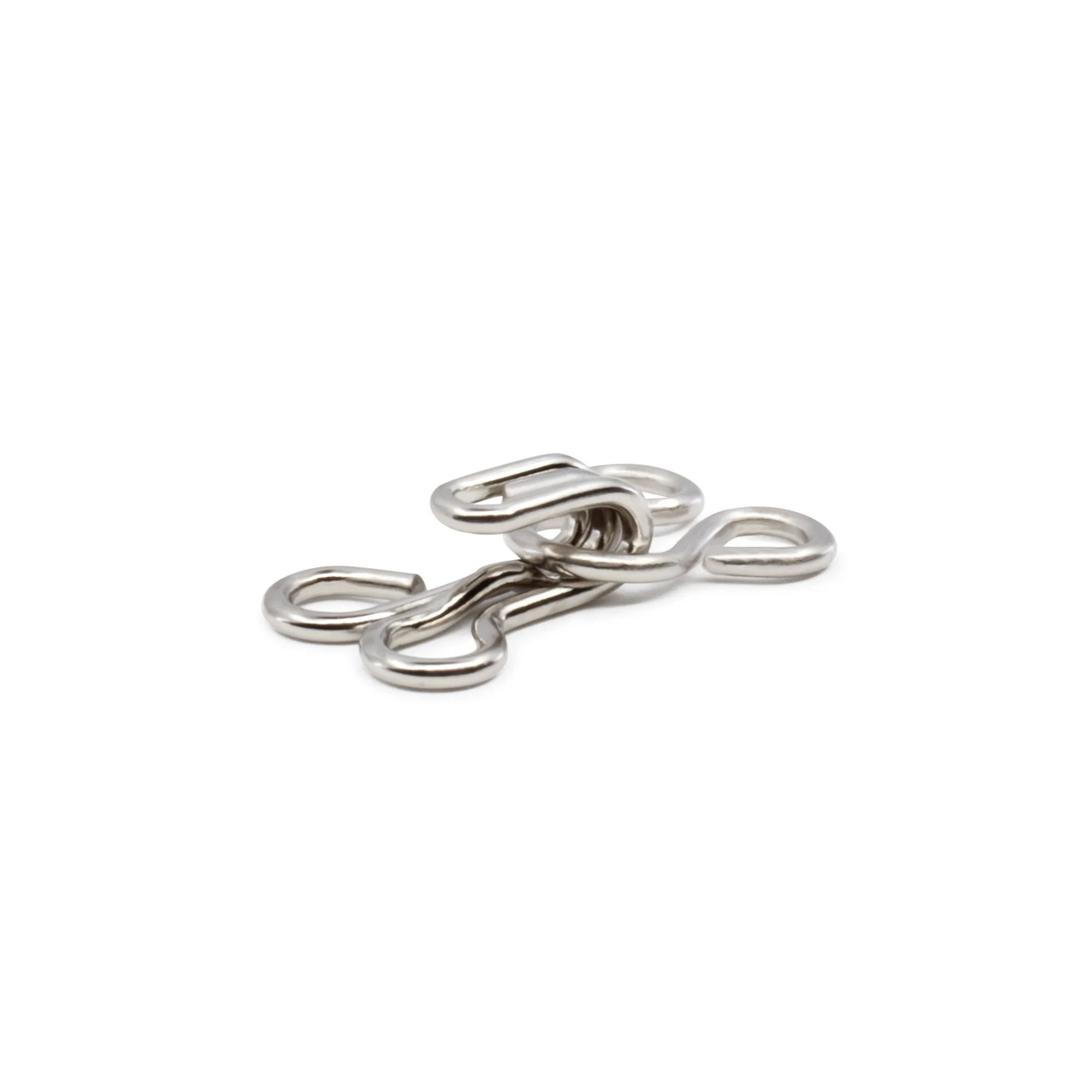 Hooks & Eyes, 14 pc, Nickel, Size 1 - Image 2