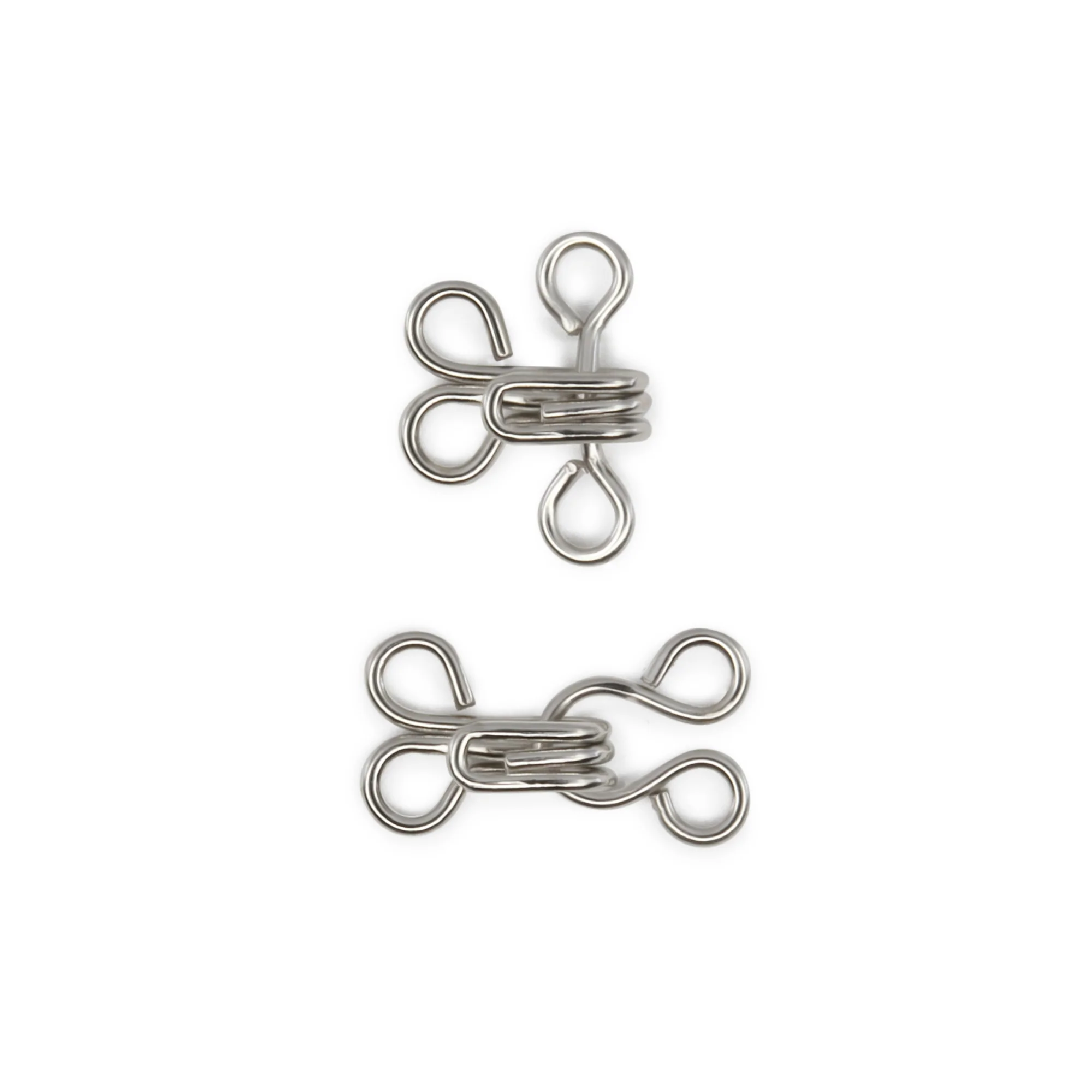Hooks & Eyes, 14 pc, Nickel, Size 1 - Image 4
