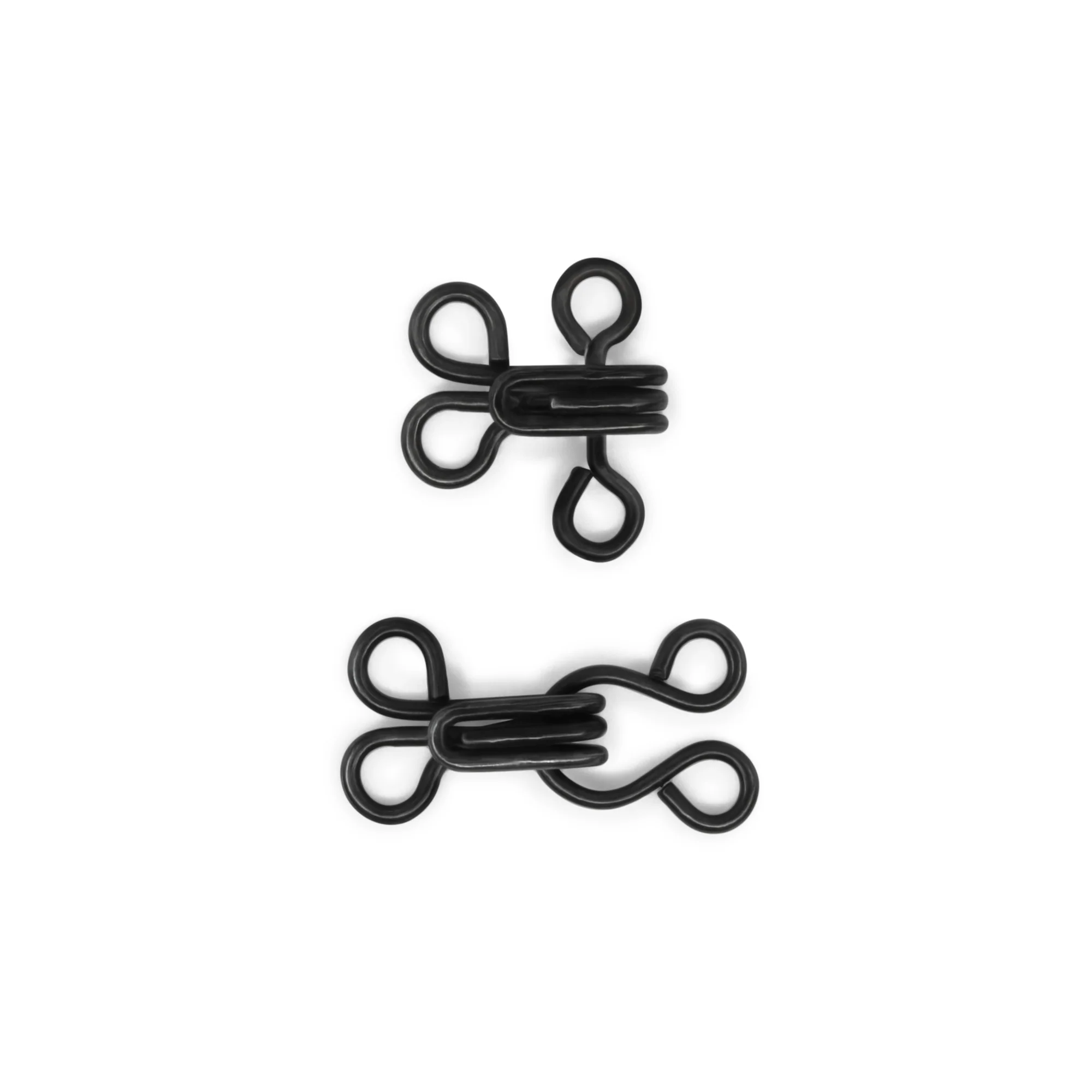 Hooks & Eyes, 14 pc, Black, Size 2 - Image 4