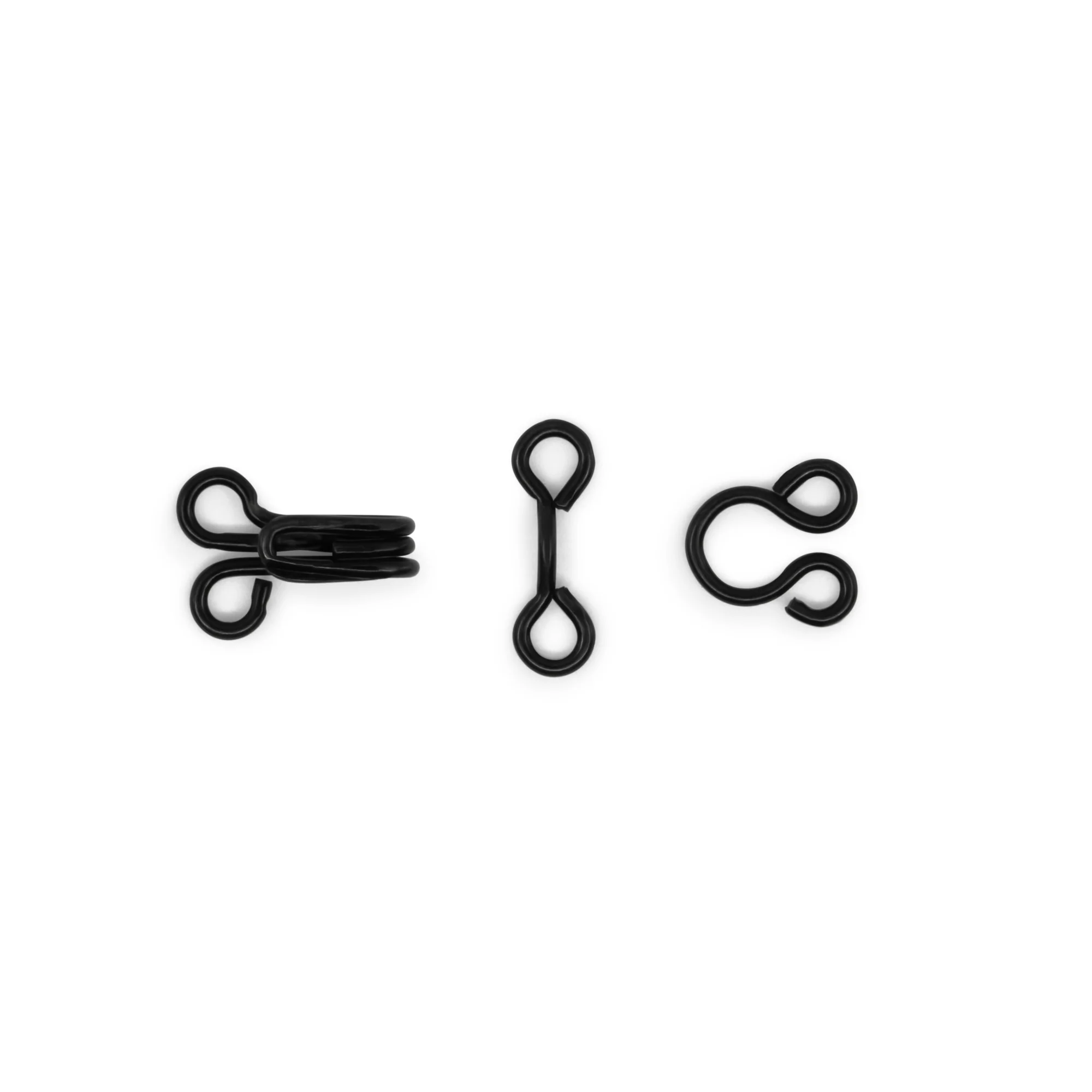 Hooks & Eyes, 14 pc, Black, Size 3 - Image 3