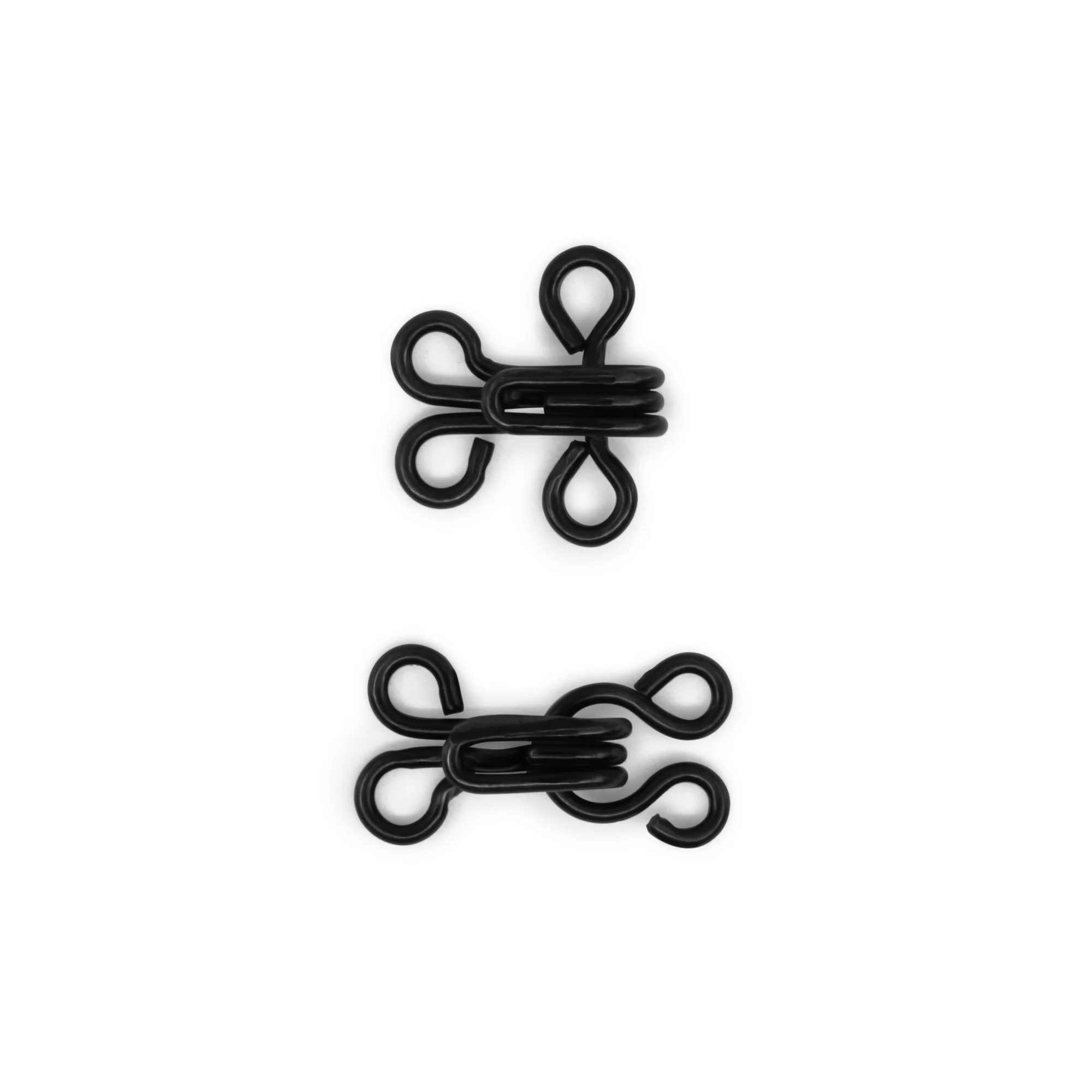 Hooks & Eyes, 14 pc, Black, Size 3 - Image 4