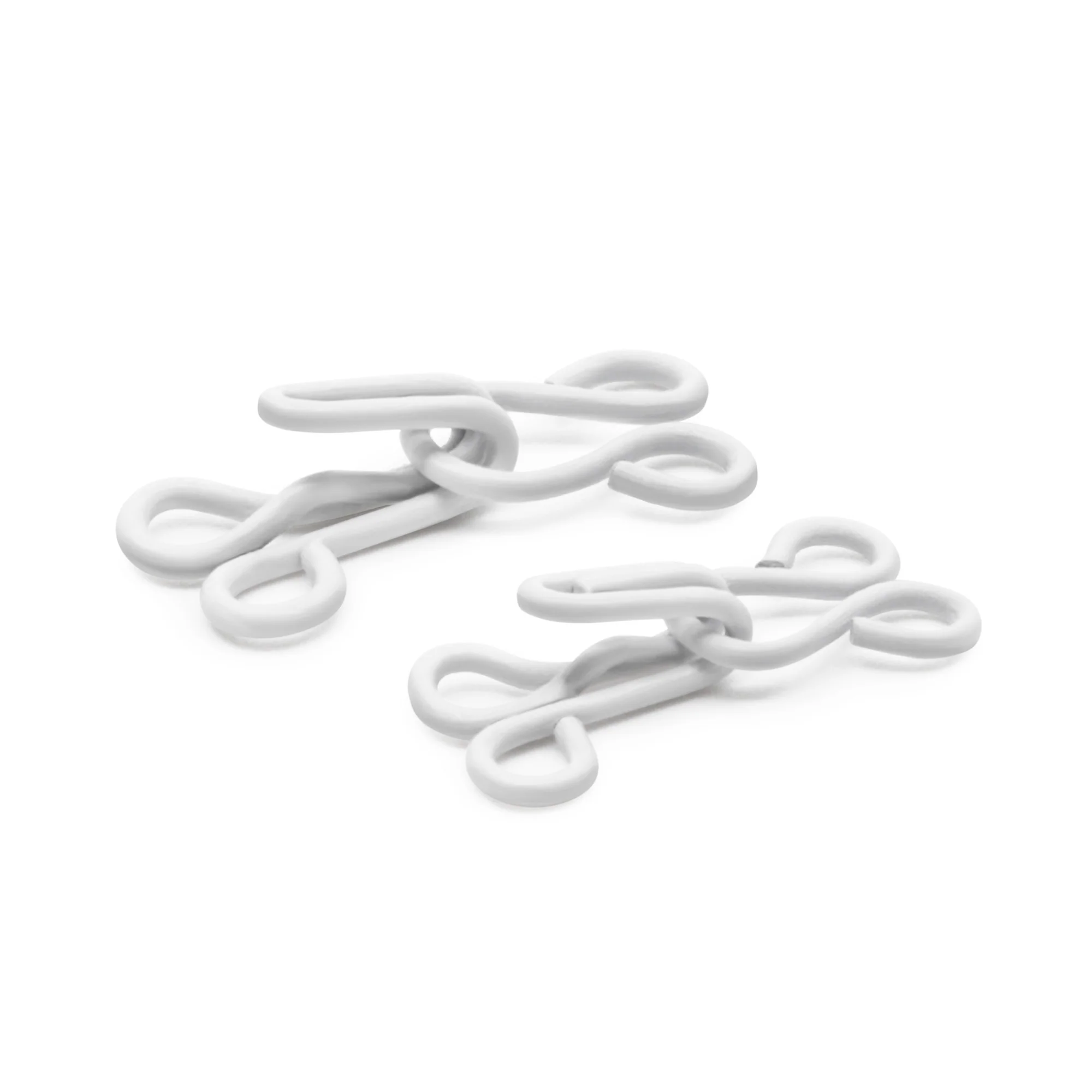 Hooks & Eyes, 20 pc, White - Image 2