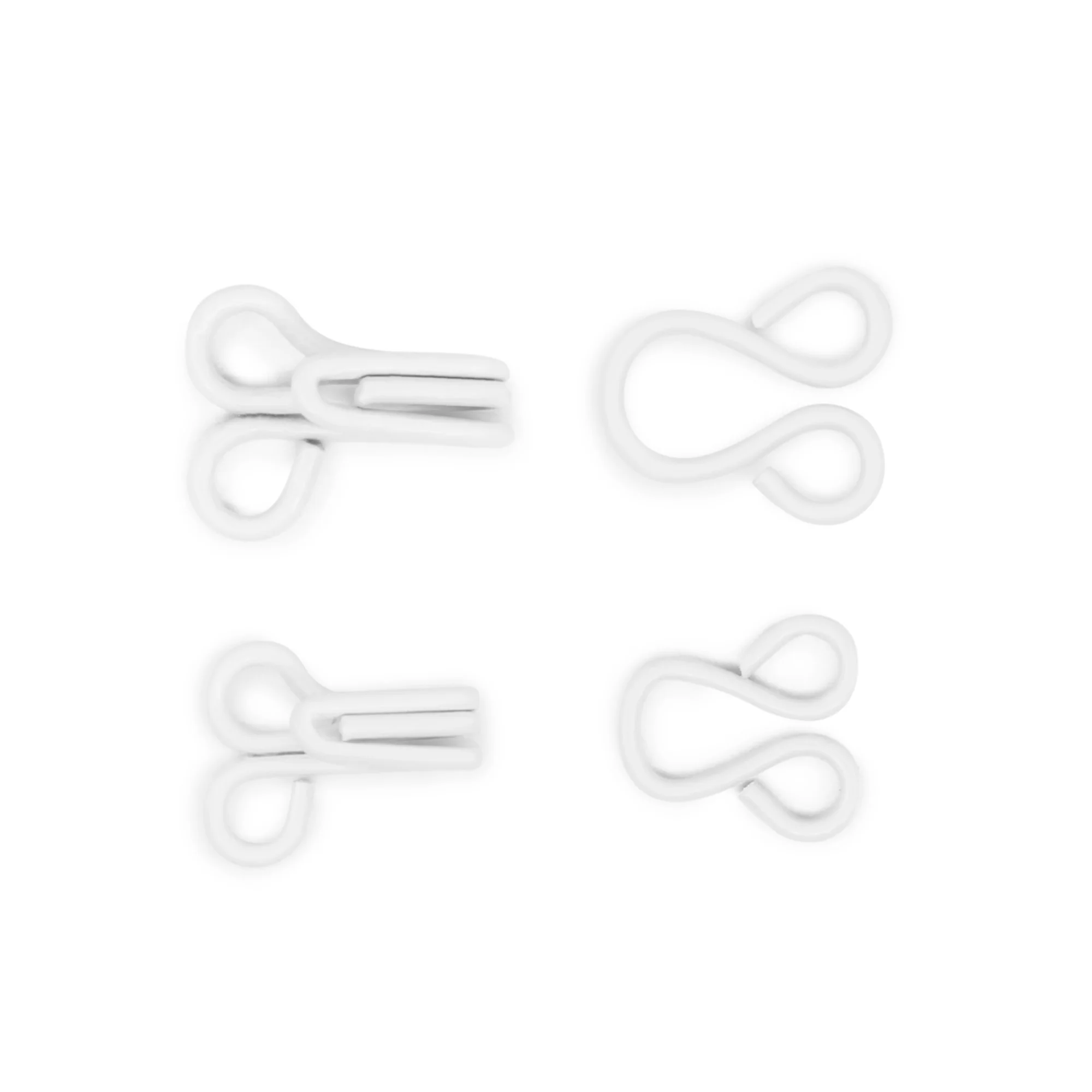 Hooks & Eyes, 20 pc, White - Image 3