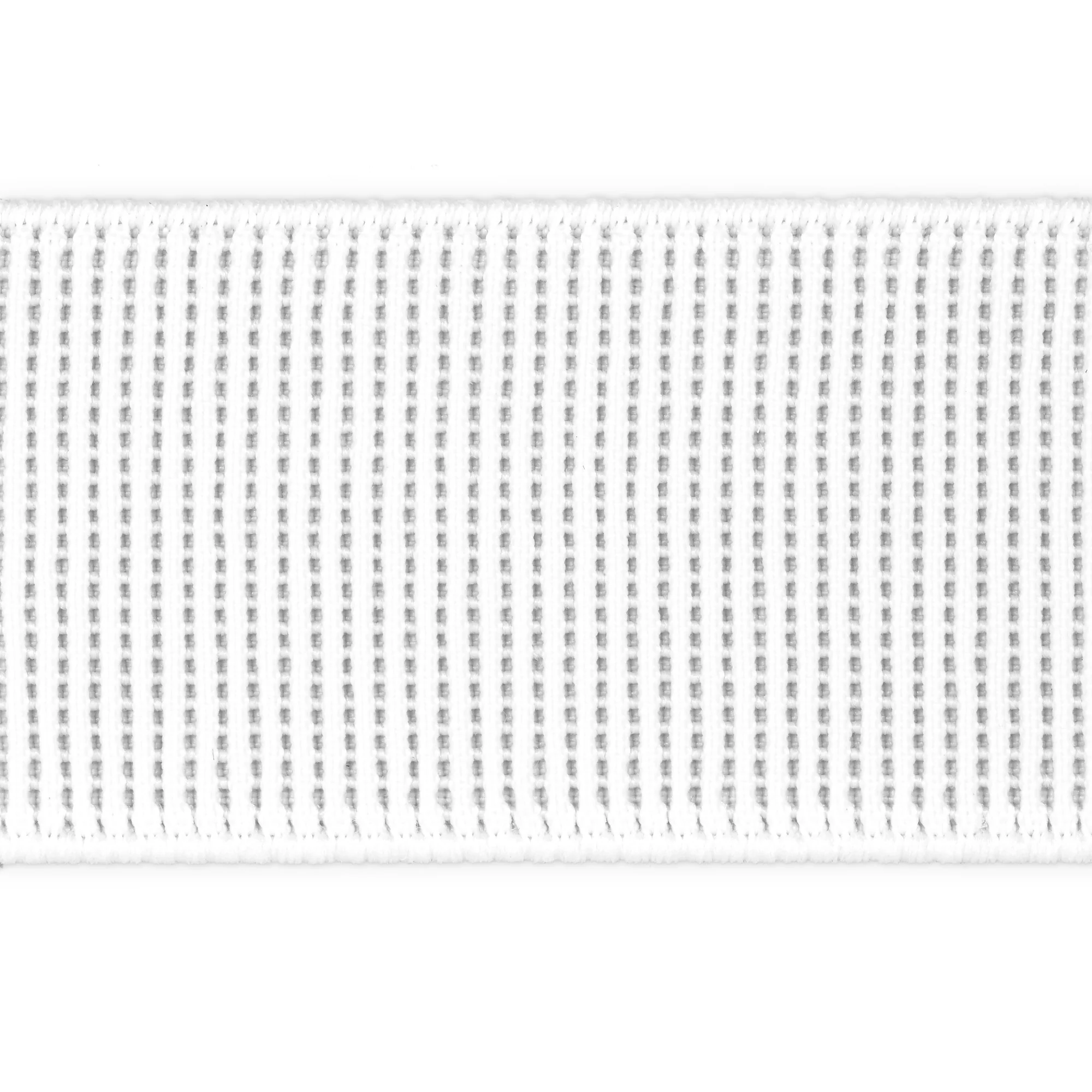 1-1/2" Ribbed Non-Roll Elastic, White, 1 yd - Image 4