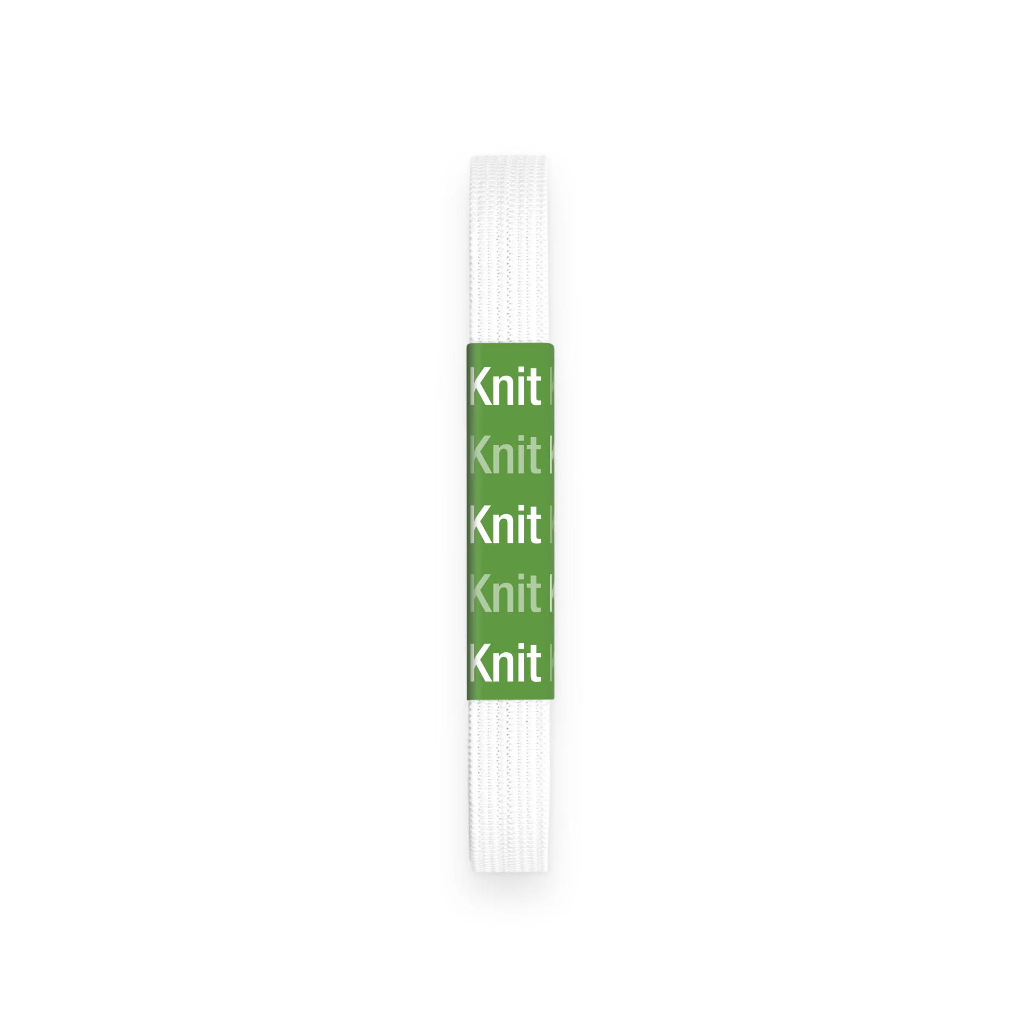 3/8" Knit Elastic, White, 2 yd - Image 2
