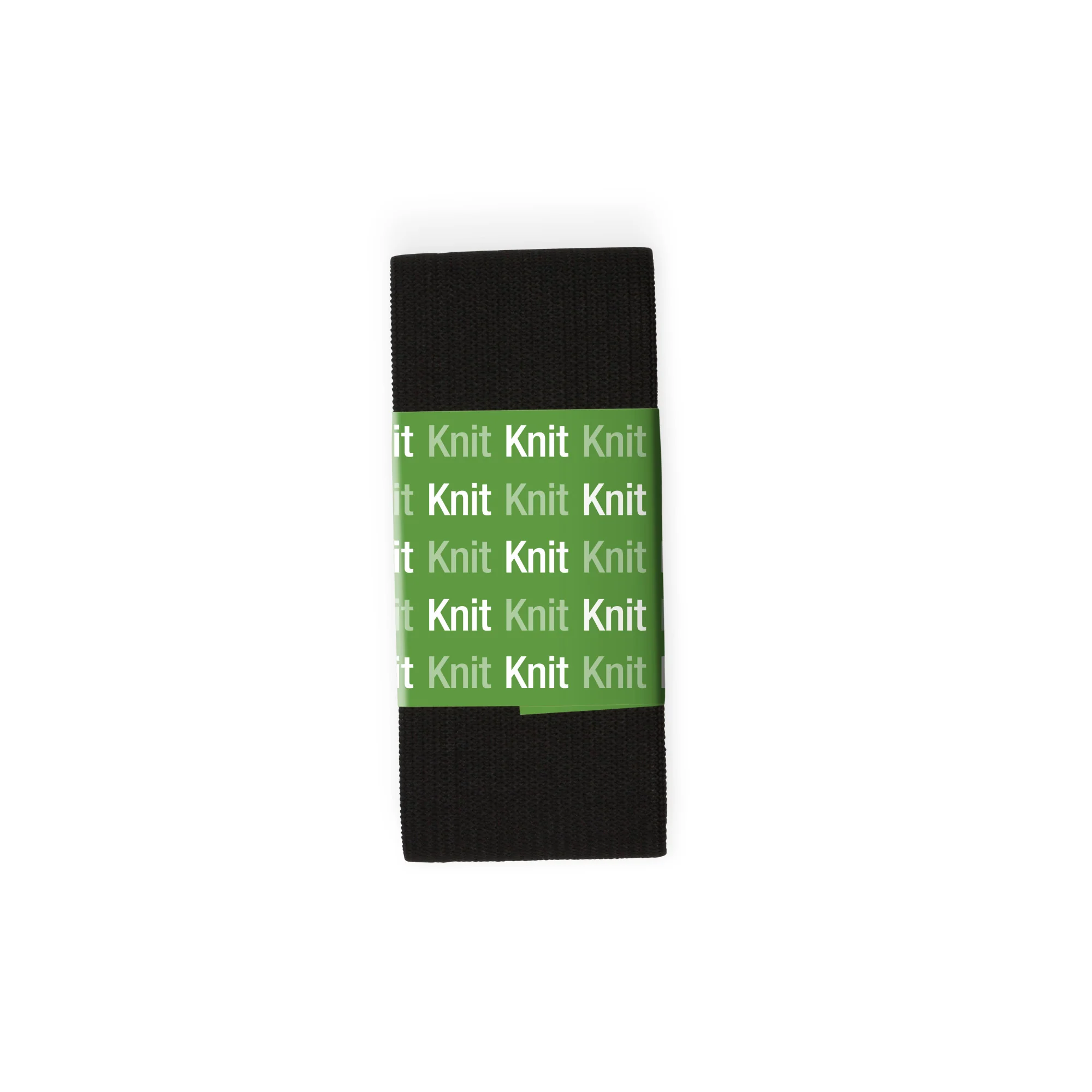 1-1/2" Heavy Stretch Waistband Elastic, Black, 1-1/4 yd - Image 2