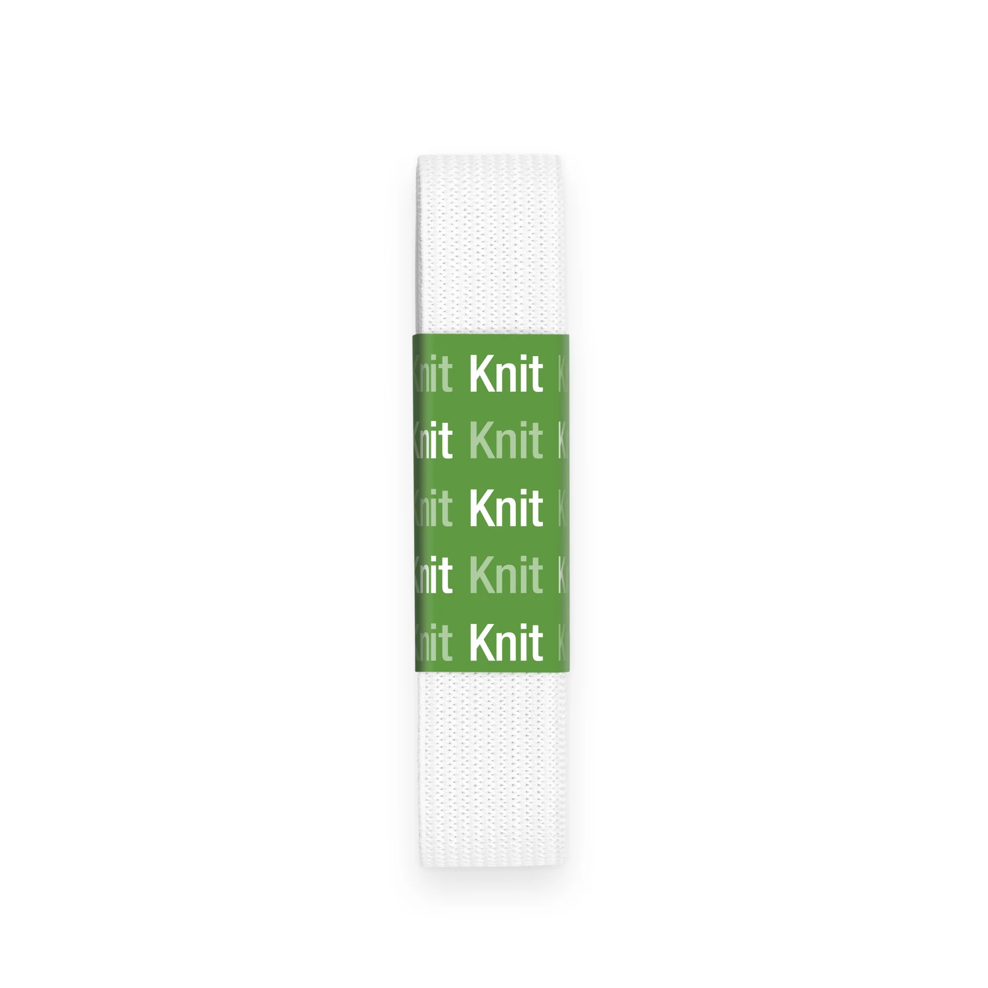 3/4" Knit Non-Roll Elastic, White, 1 yd - Image 2