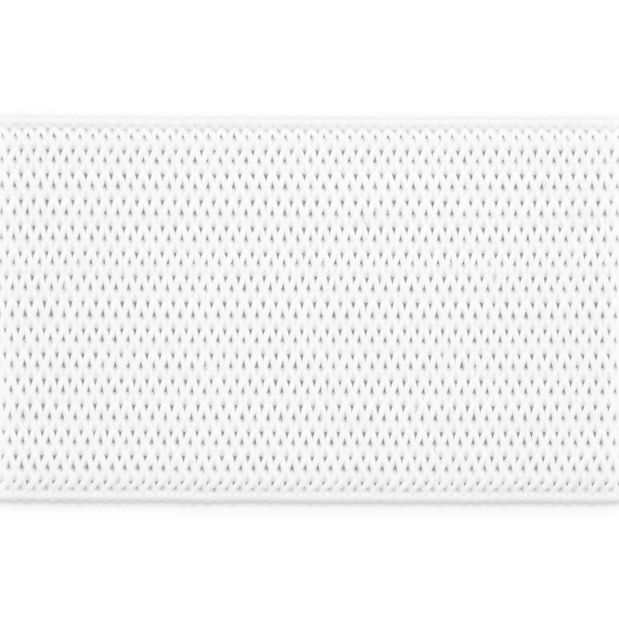 1" Knit Non-Roll Elastic, White, 30" - Image 4