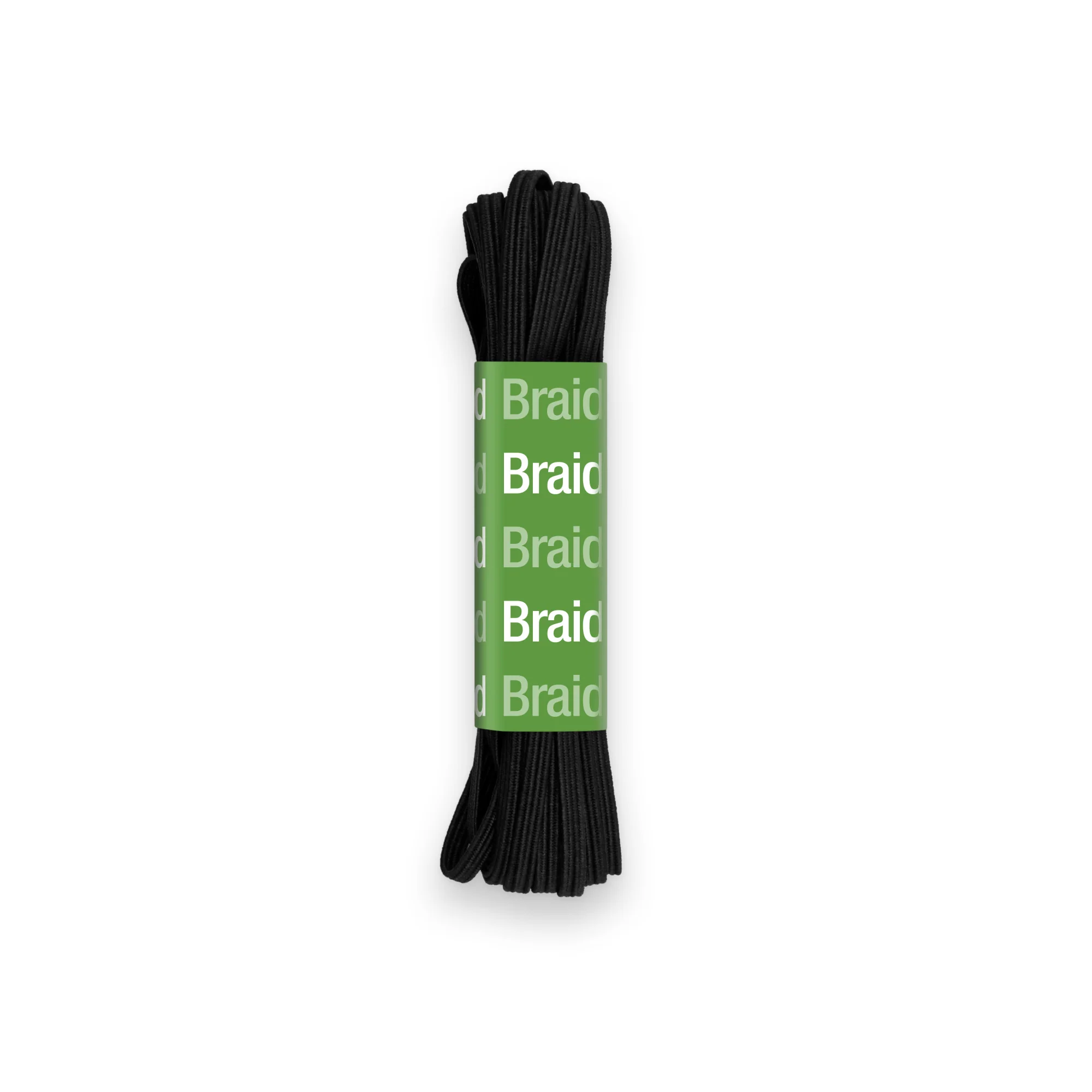 1/8" Black Braided Elastic, 4 yd - Image 2