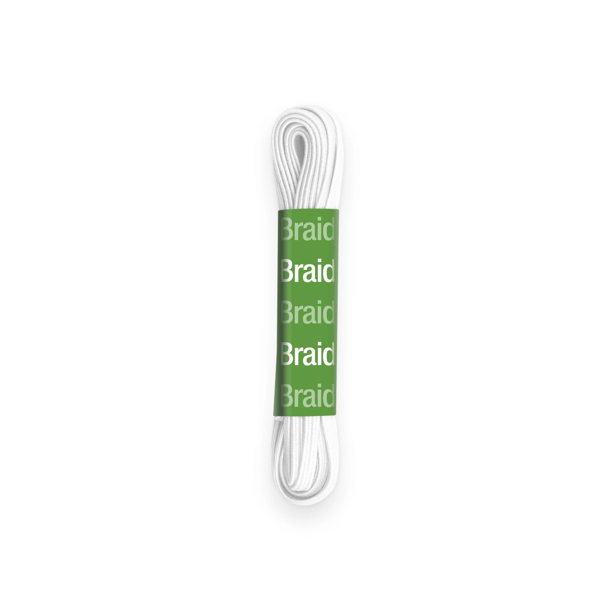 1/8" White Braided Elastic, 4 yd - Image 3