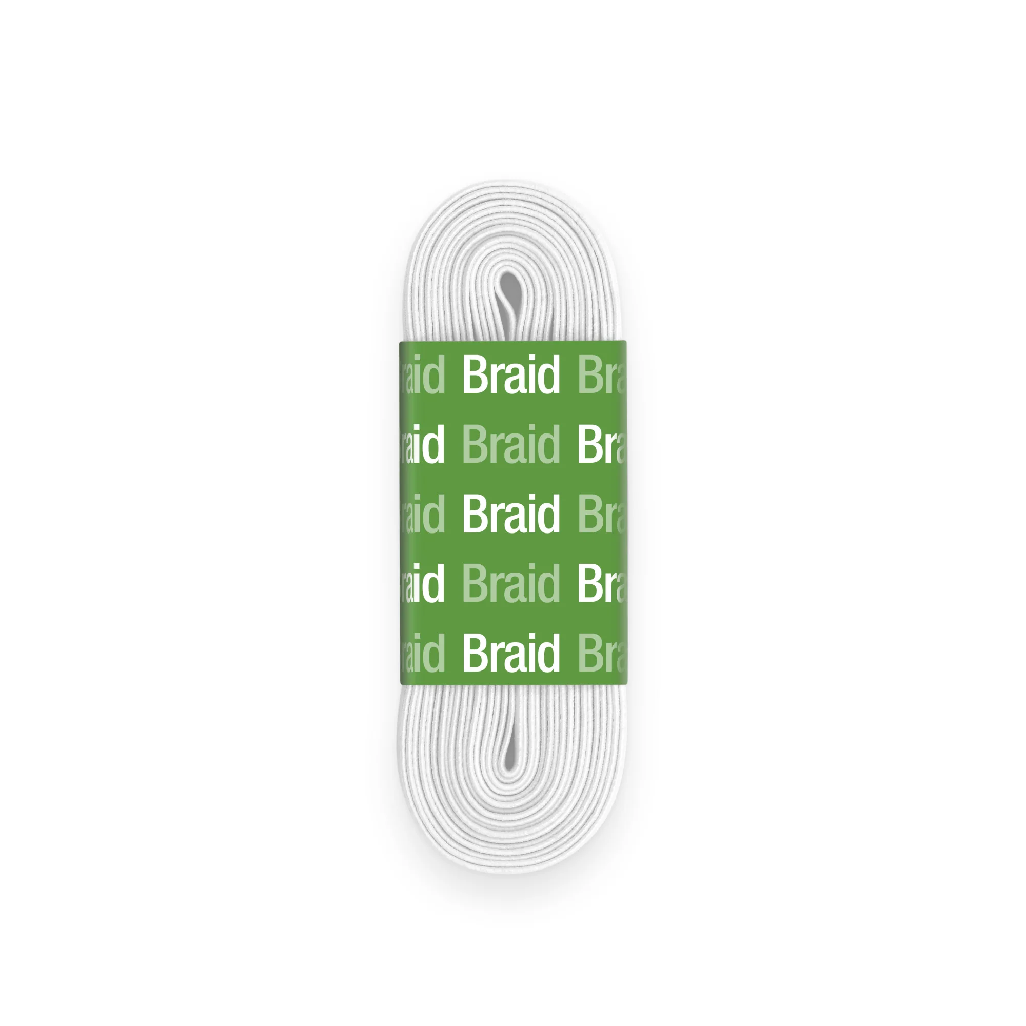 1/4" White Braided Elastic, 3 yd - Image 3