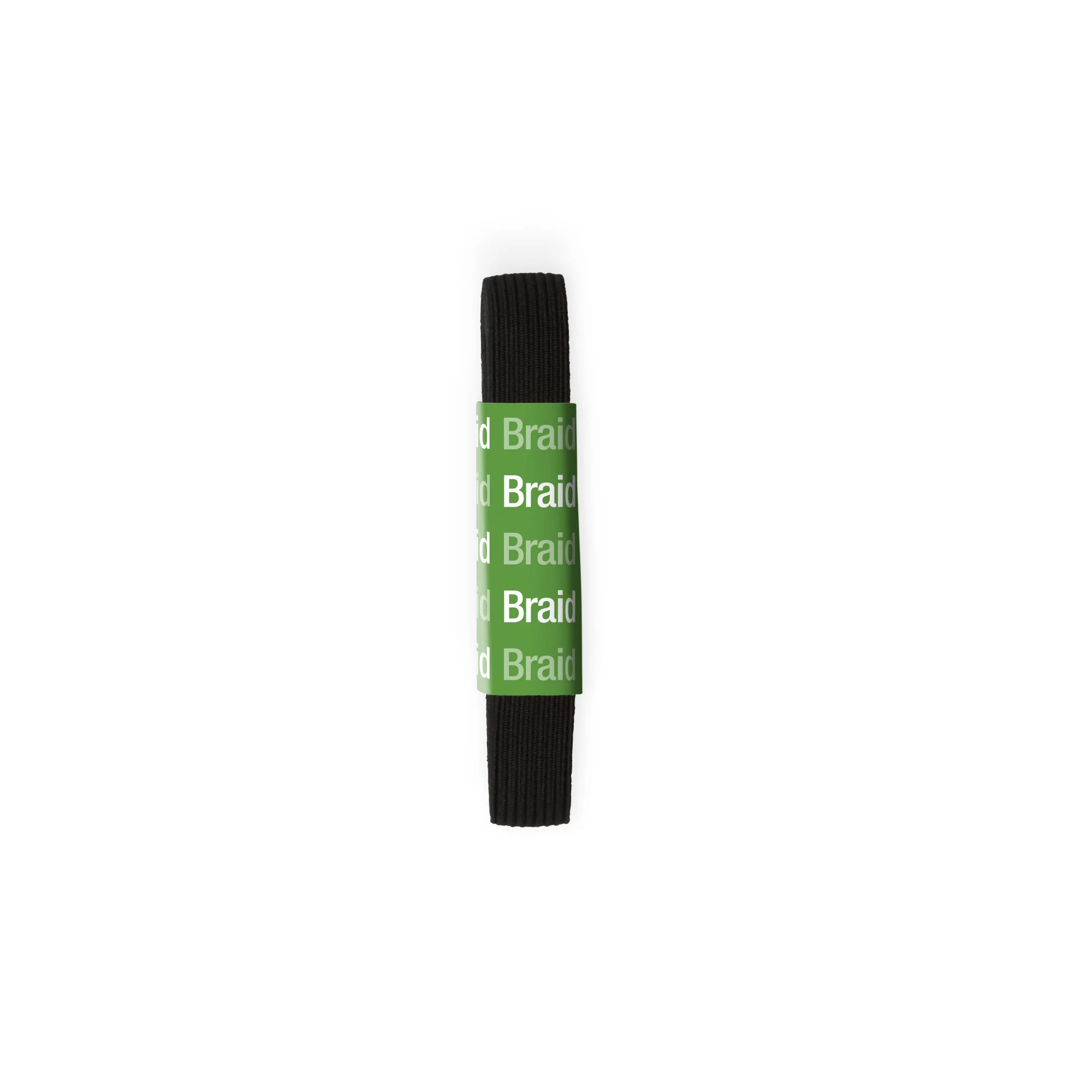 1/2" Black Braided Elastic, 1-1/2 yd - Image 2