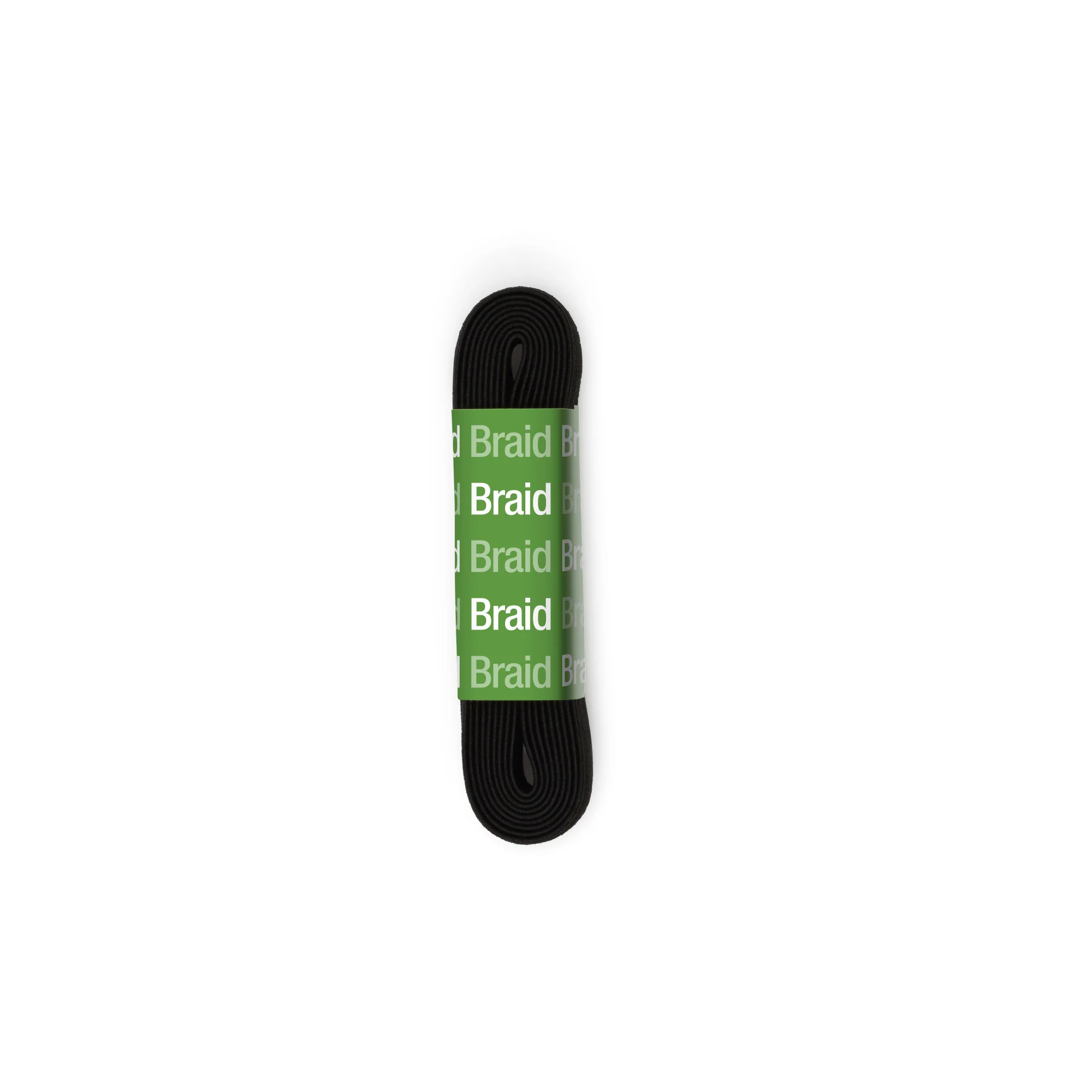 1/2" Black Braided Elastic, 1-1/2 yd - Image 3