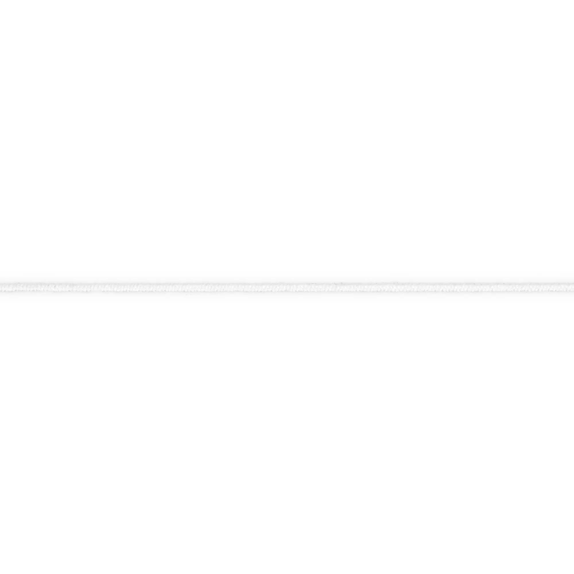 Thin Beading Cord Elastic, White, 3 yd - Image 3