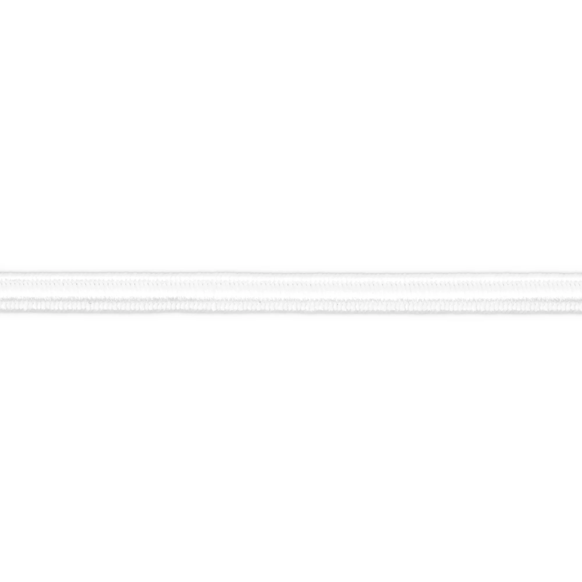 Oval Cord Elastic, White, 2-1/2 yd - Image 4