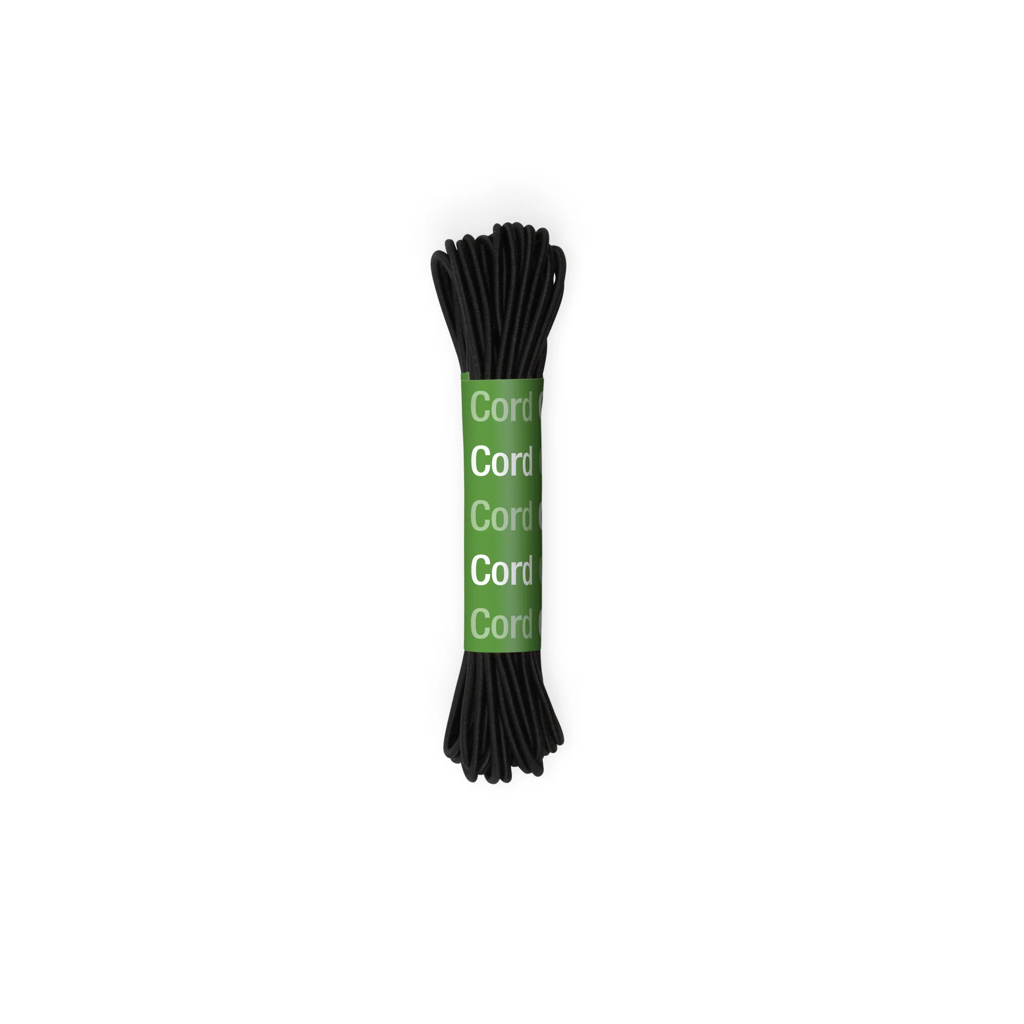 Round Cord Elastic, Black, 5 yd - Image 2