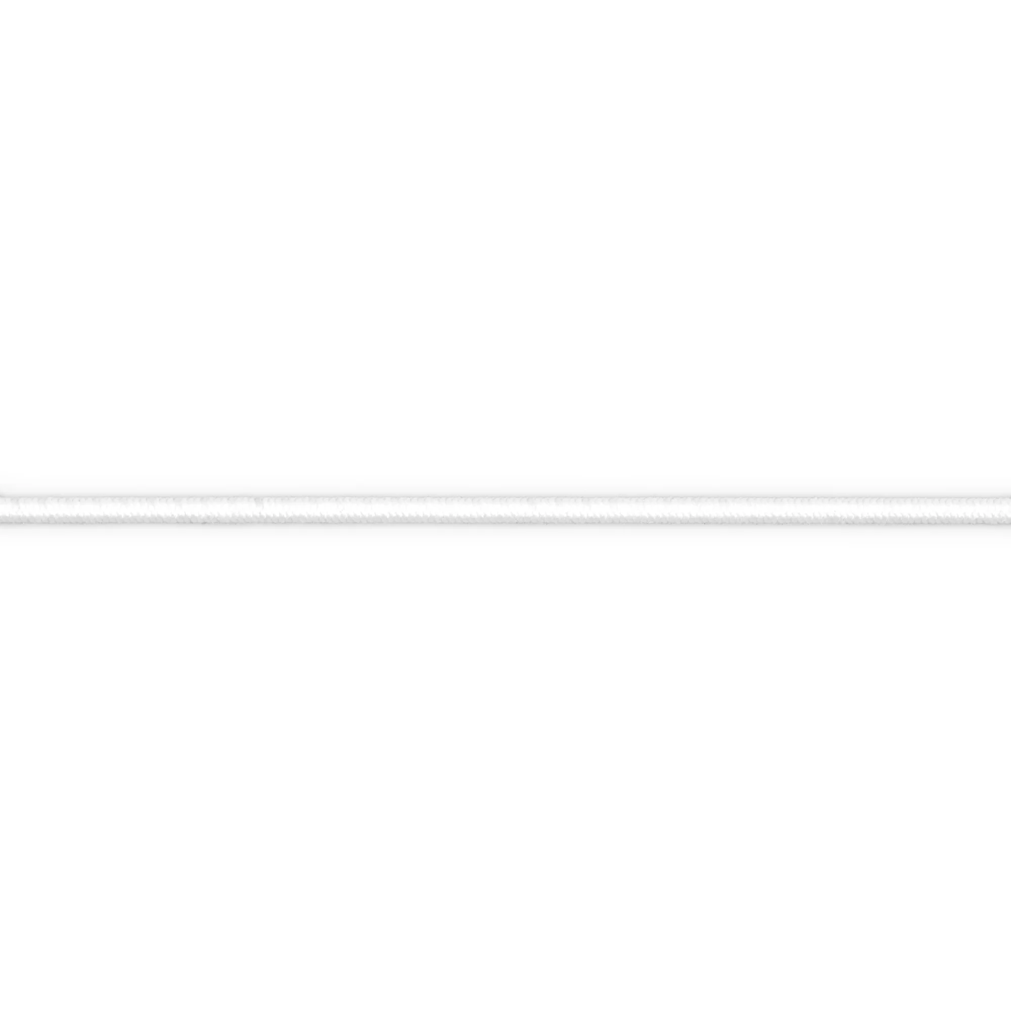 Round Cord Elastic, White, 5 yd - Image 3