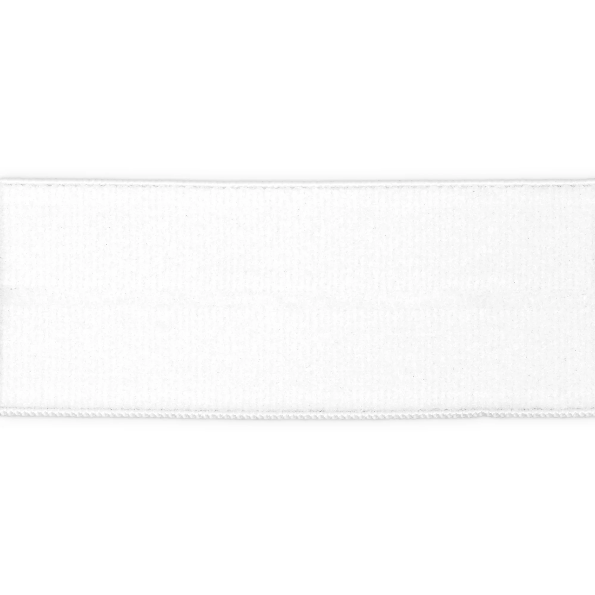 1" Fold-Over Elastic, White, 7 yd - Image 2