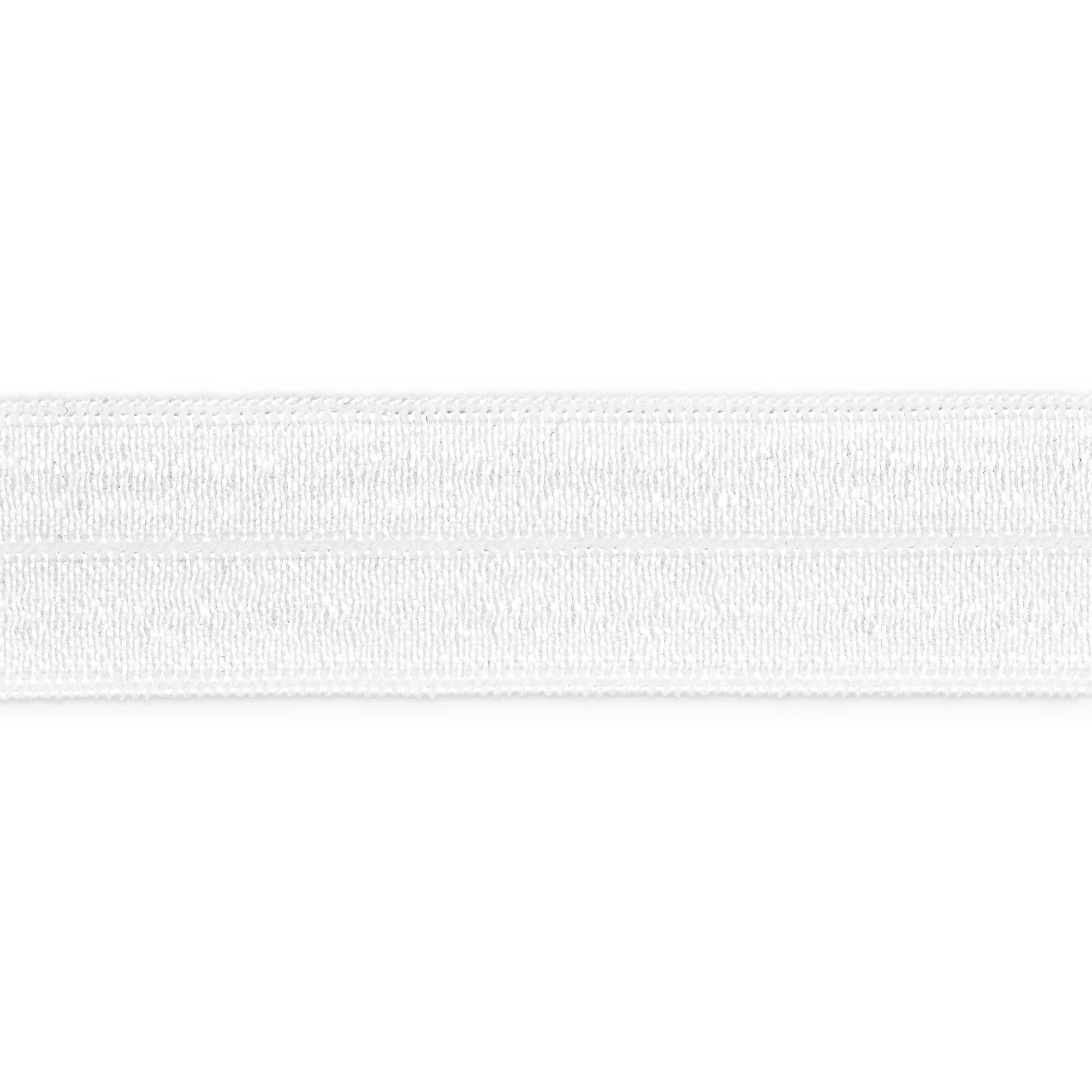 5/8" Fold-Over Elastic, White, 1 yd - Image 2