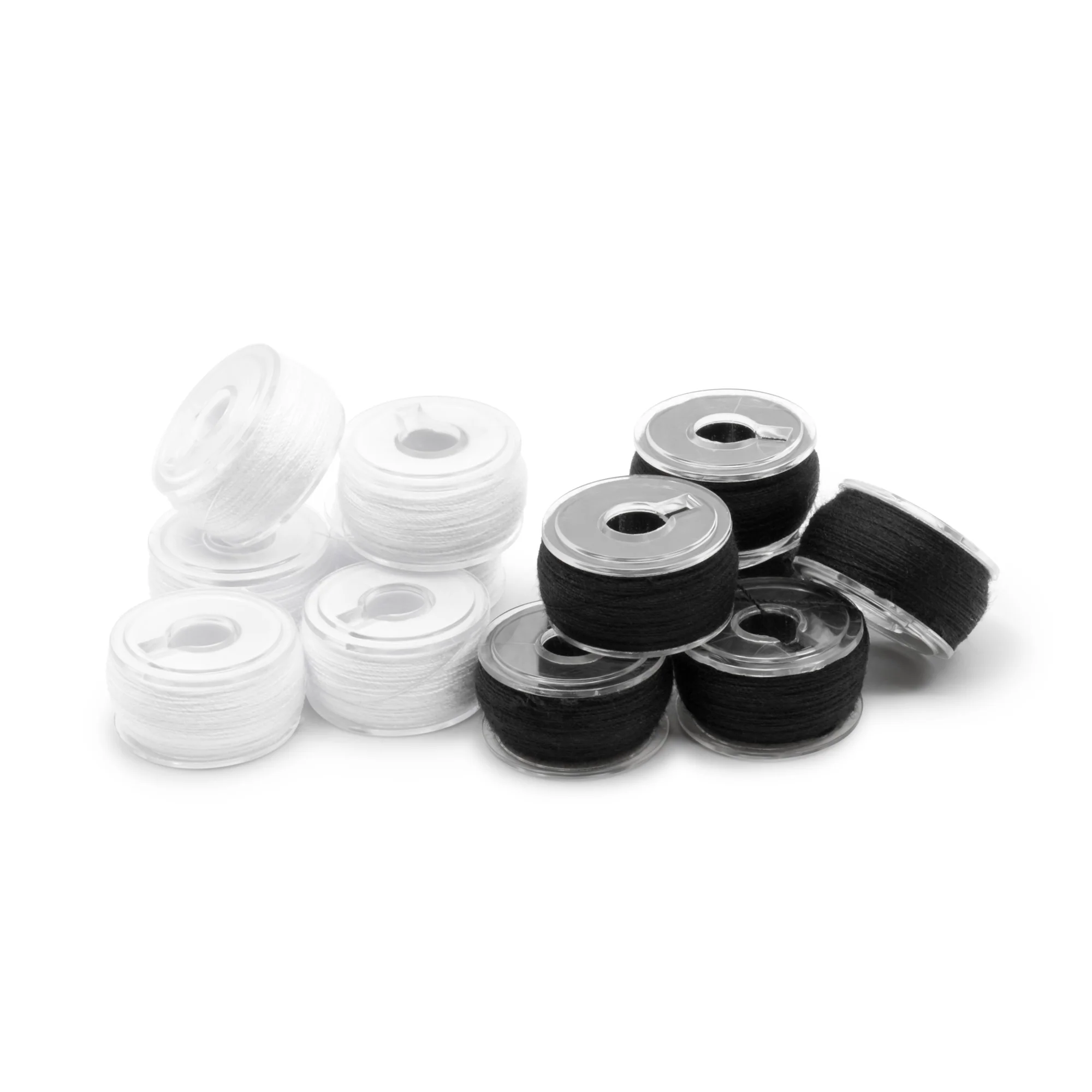 Class 15 Reusable Bobbins, Black & White, 12 pc - Image 3